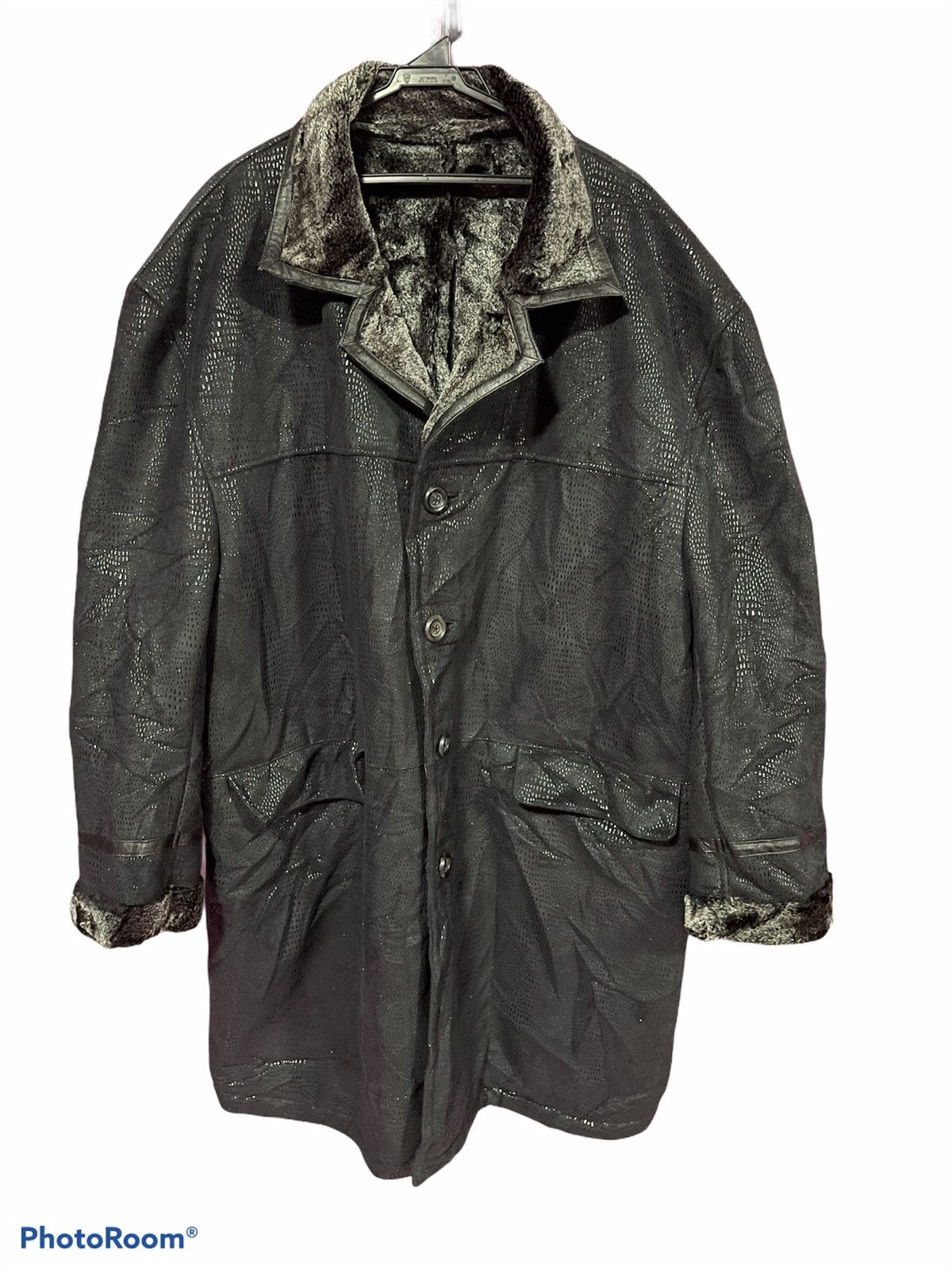 V-MEN BLACK SIZE XL TRANCE COAT JAPAN