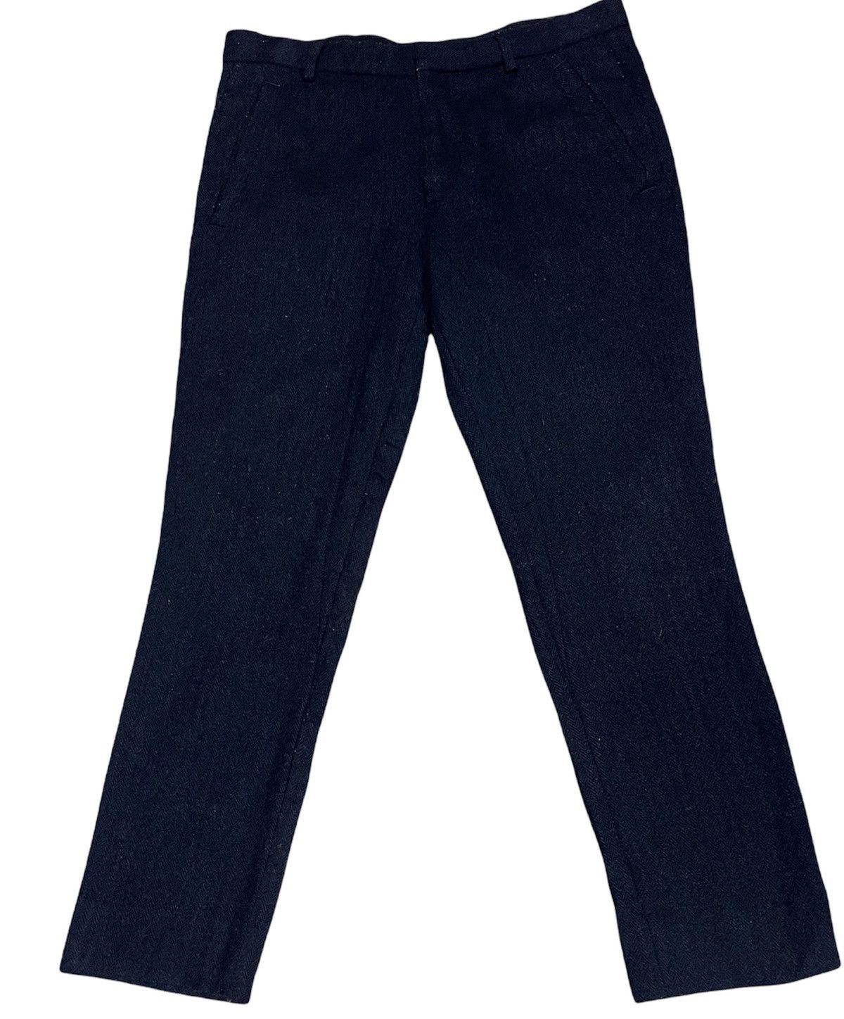 image of Topman Pants Wool in Blue, Men's (Size 32)