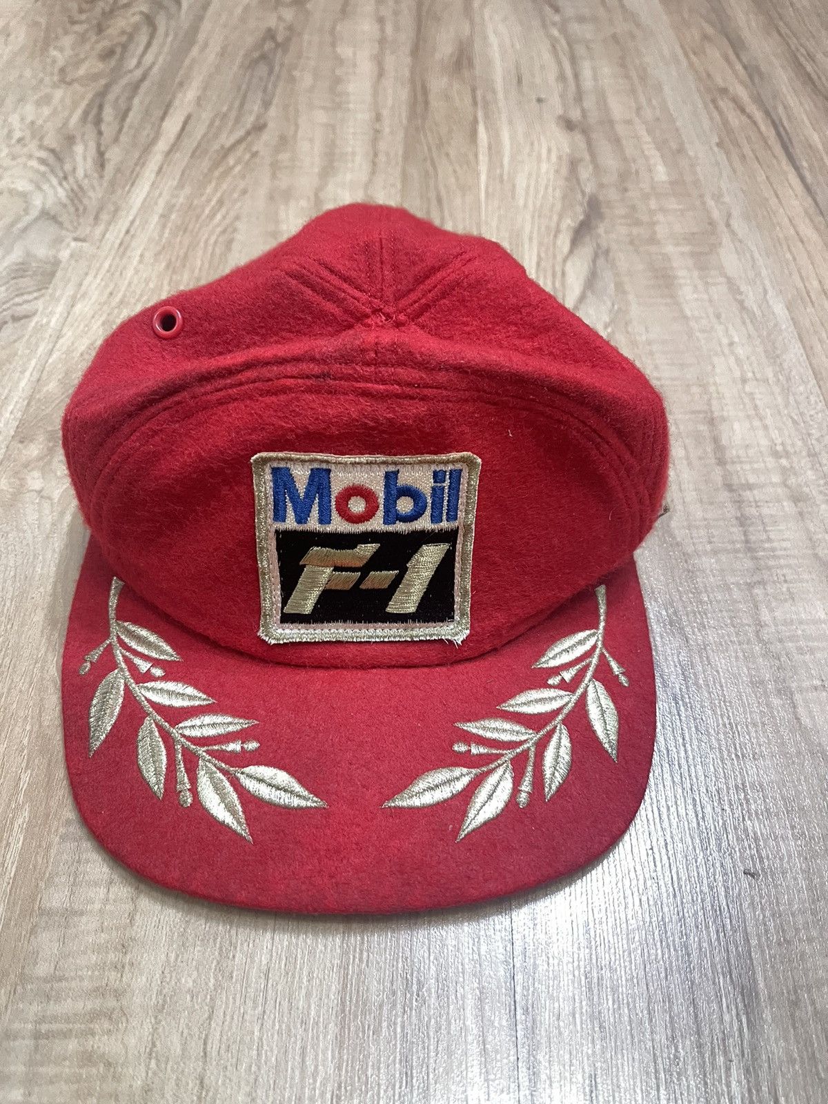 image of Formula Uno x Racing Vintage Mobil F1 Podium Cap in Red, Men's