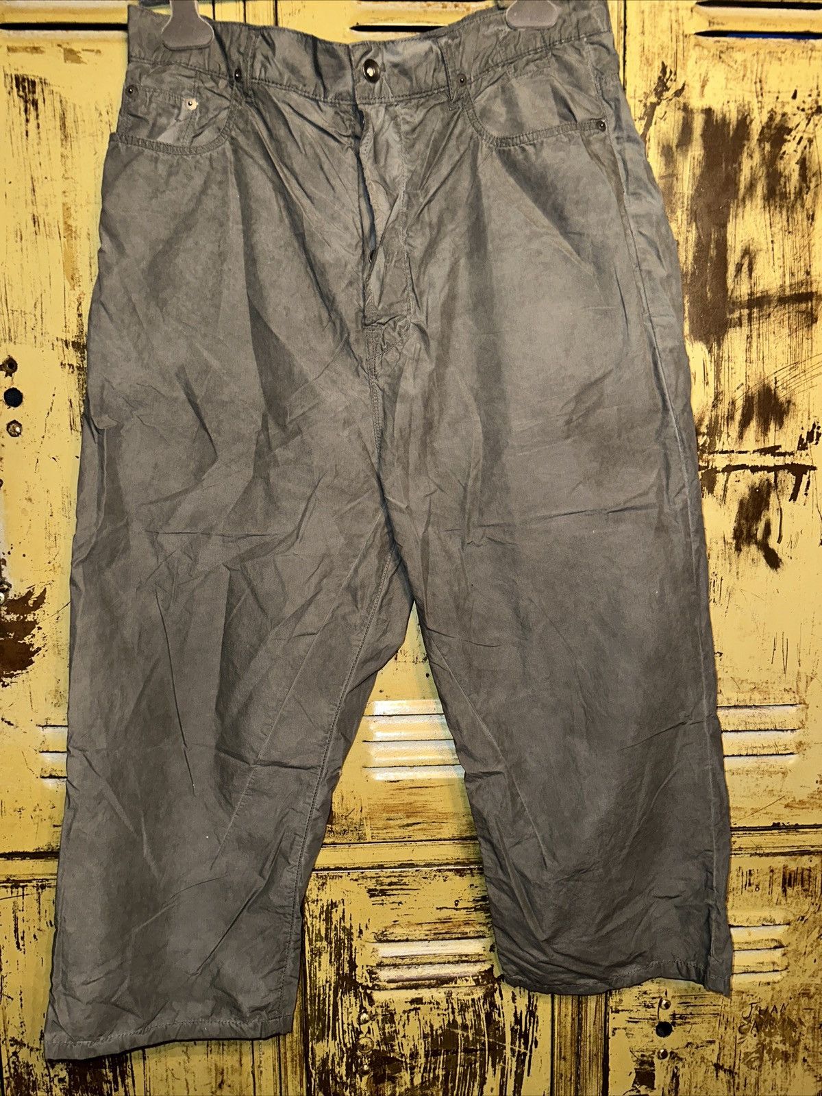 Image of Rick Owens Drkshdw Dust Cropped Pant in Grey, Men's (Size 33)