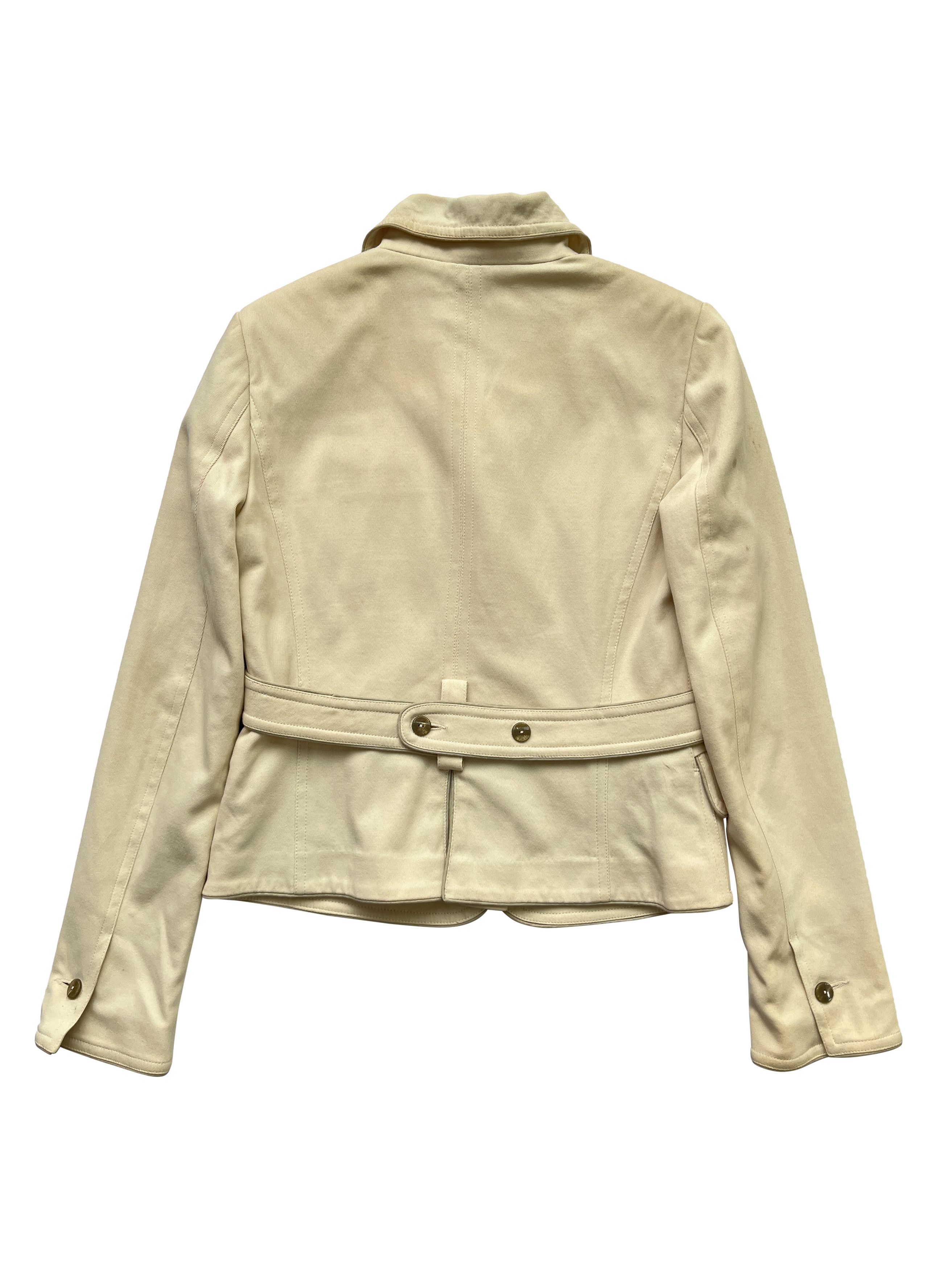 Alexander McQueen ⚡️QUICK SALE⚡️1996 Alexander McQueen Beige Jacket Blazer Size L / US 10 / IT 46 - 2 Thumbnail