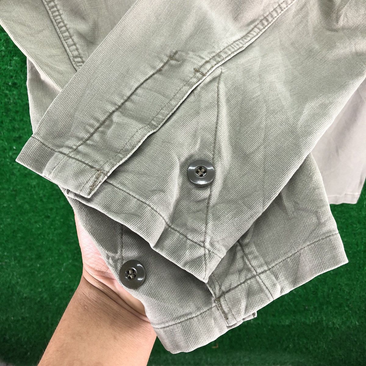 Uniform Wares Vintage 90's German Army Olive Dark Shirts Double Pocket Size US M / EU 48-50 / 2 - 14 Thumbnail