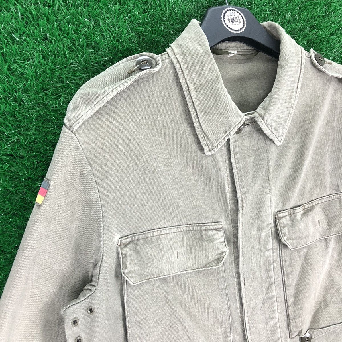 Uniform Wares Vintage 90's German Army Olive Dark Shirts Double Pocket Size US M / EU 48-50 / 2 - 2 Thumbnail