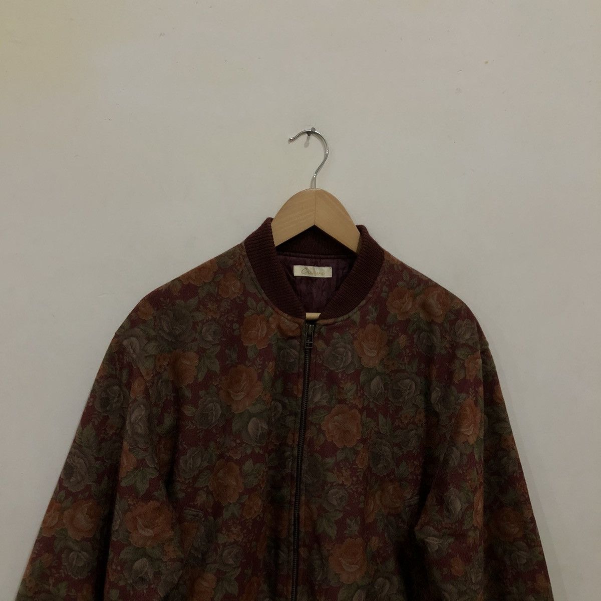 Japanese Brand Full Print Floral Cropped Bomber Jacket Size US S / EU 44-46 / 1 - 3 Thumbnail