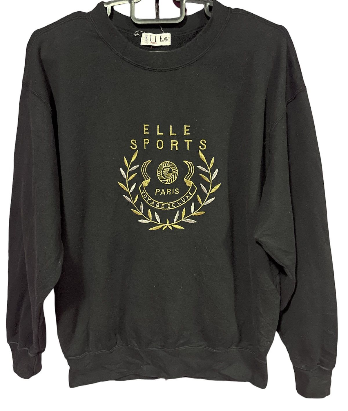 Japanese Brand VINTAGE ELLE SPORT PARIS SWEATSHIRT SPELL OUT Size US M / EU 48-50 / 2 - 1 Thumbnail