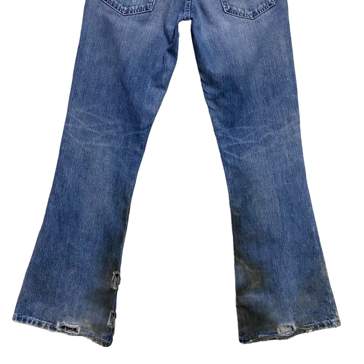 Levi's N.Hoolywood x Levis 646 Oiled Stained Flare Jeans Size US 29 - 13 Thumbnail