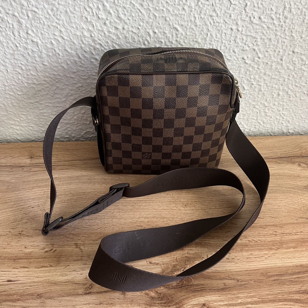 Louis Vuitton Louis Vuitton Messenger Bag Olav Leather Monogram Brown PM Size ONE SIZE - 3 Thumbnail