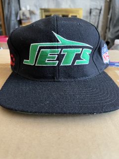 NY New York JETS Logo NFL Mitchell & Ness Fitted Hat Cap Size 7 Vintage ⬇️