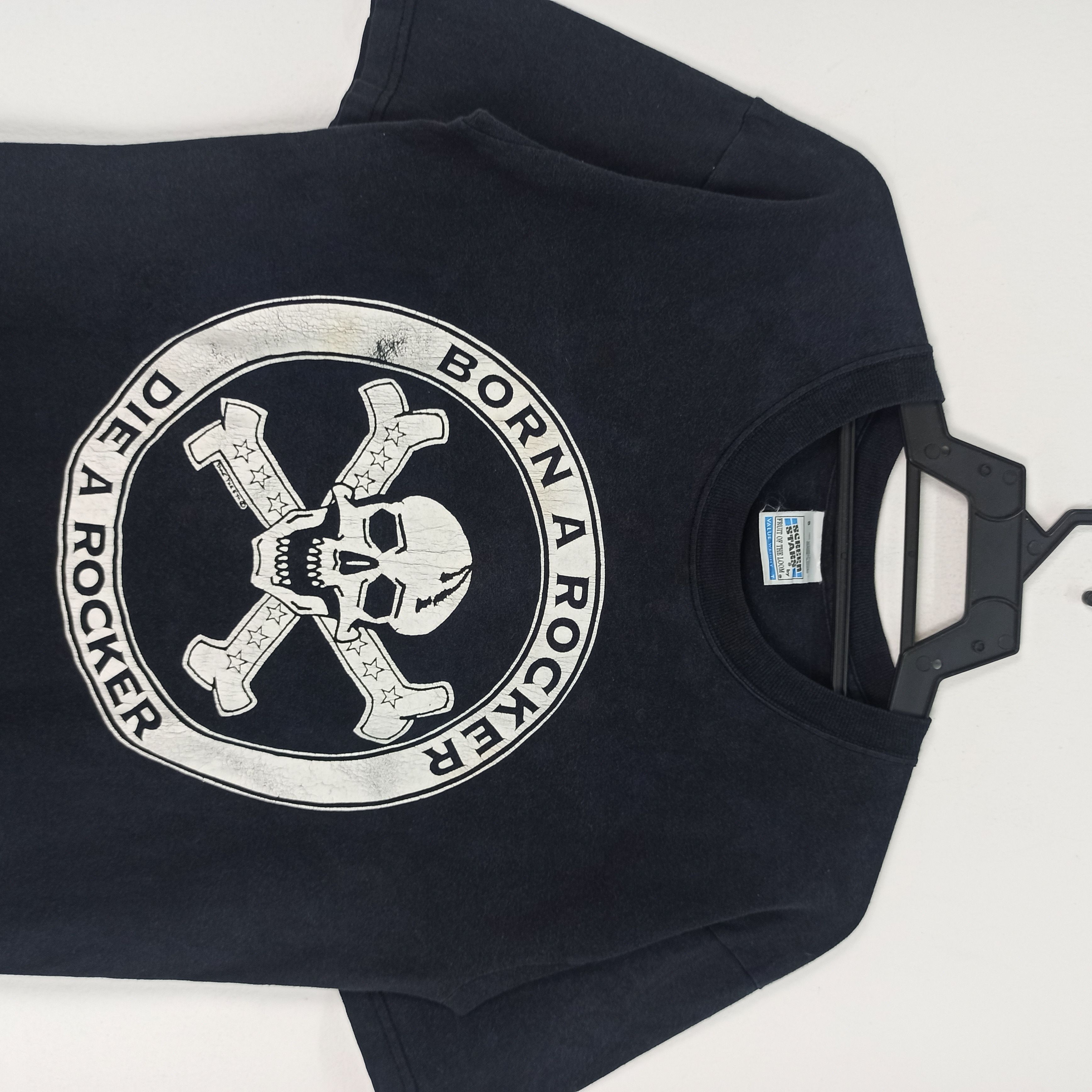 Band Tees 🔥Rare🔥 "Born a Rocker Die a Rocker" Rock Band Tees Size US S / EU 44-46 / 1 - 2 Thumbnail