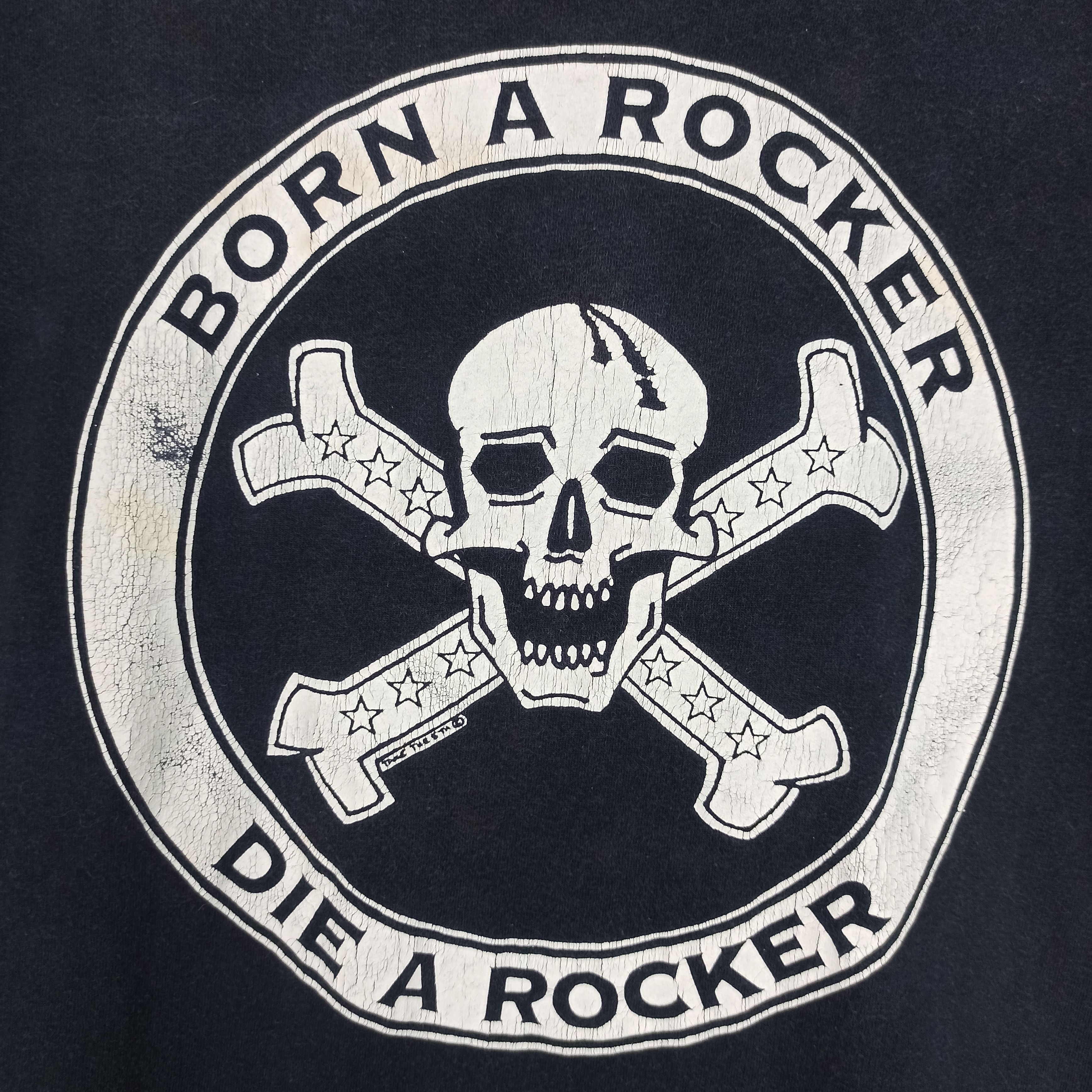 Band Tees 🔥Rare🔥 "Born a Rocker Die a Rocker" Rock Band Tees Size US S / EU 44-46 / 1 - 3 Thumbnail