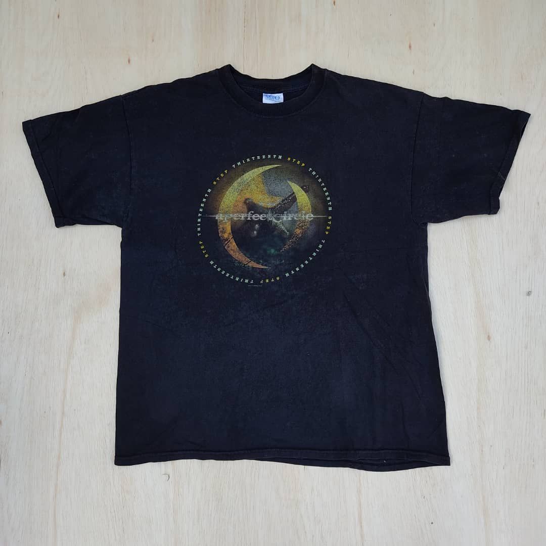 image of Band Tees x Made In USA A Perfect Circle Rock Band Tee in Black, Men's (Size XL)