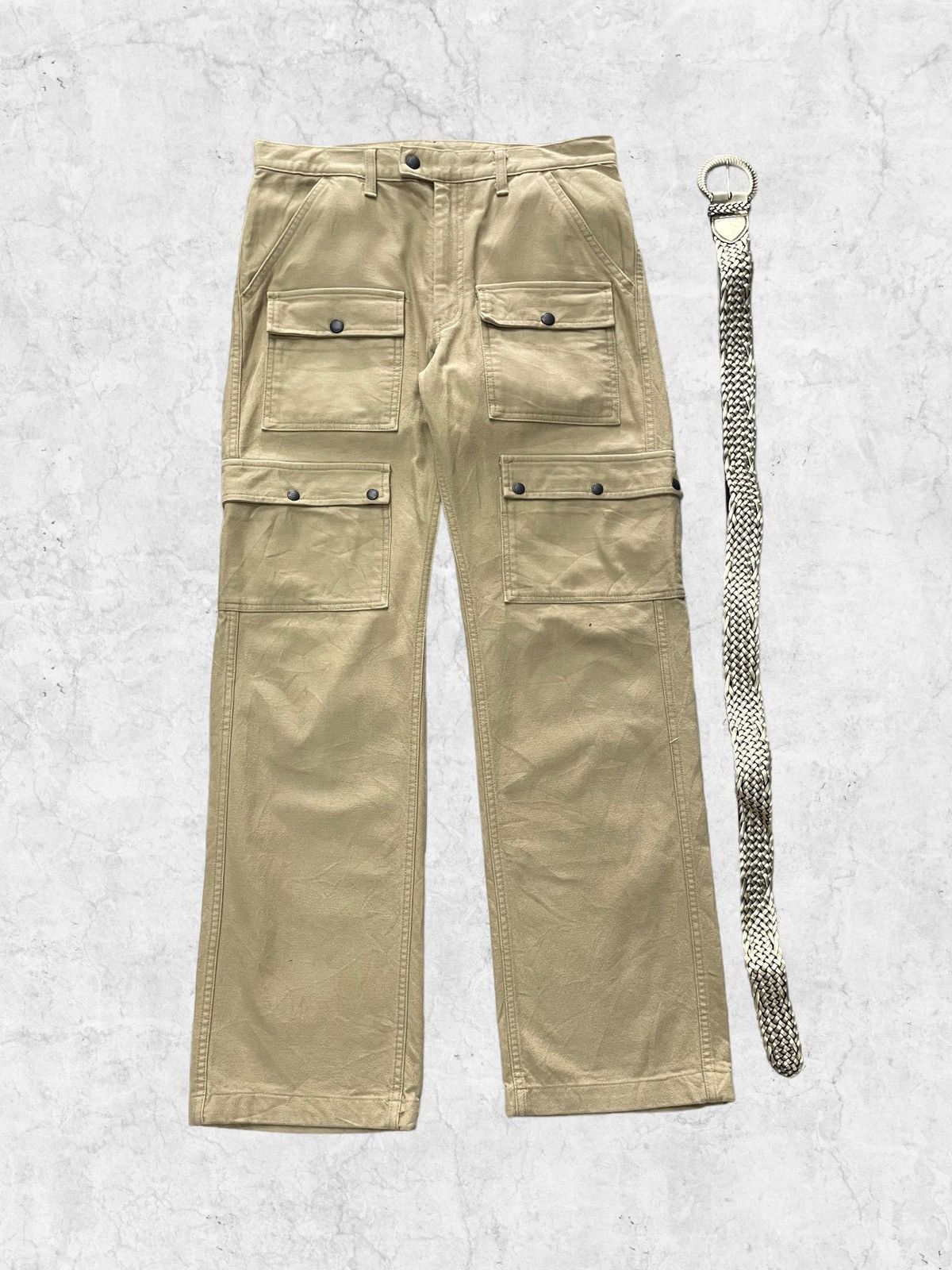 Vintage Westborne Japan Bush Pocket Cargo Pant With Belt
