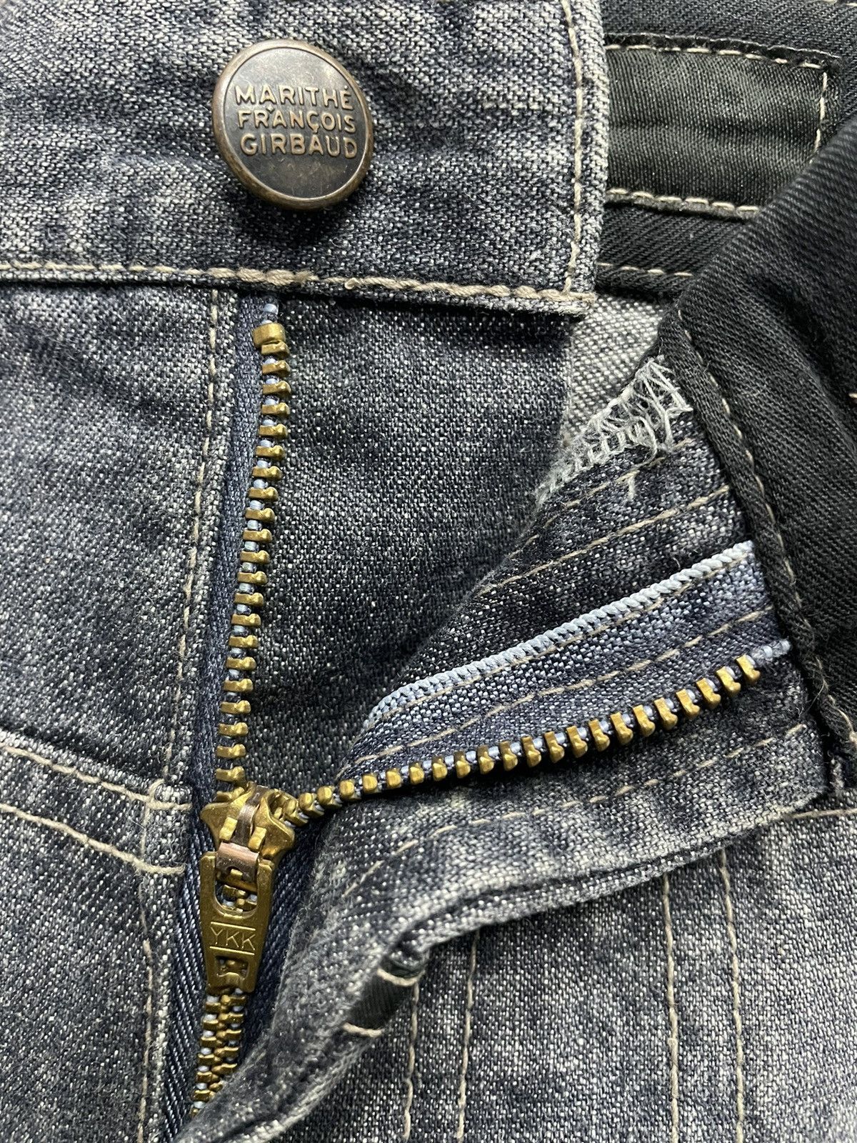 Marithe + Francois Girbaud Marithe Francois Girbaud Layer Baggy Denim Pants With Belt Size US 30 / EU 46 - 8 Thumbnail