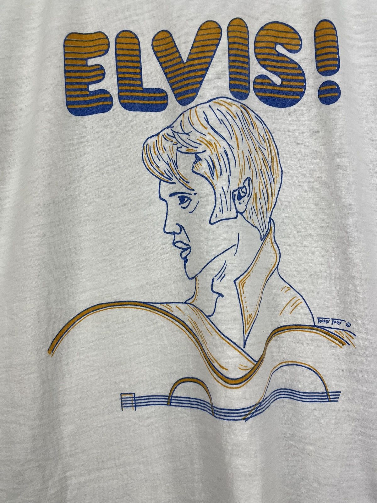 Band Tees Vintage 70s Elvis Presley t shirt Size US L / EU 52-54 / 3 - 4 Thumbnail
