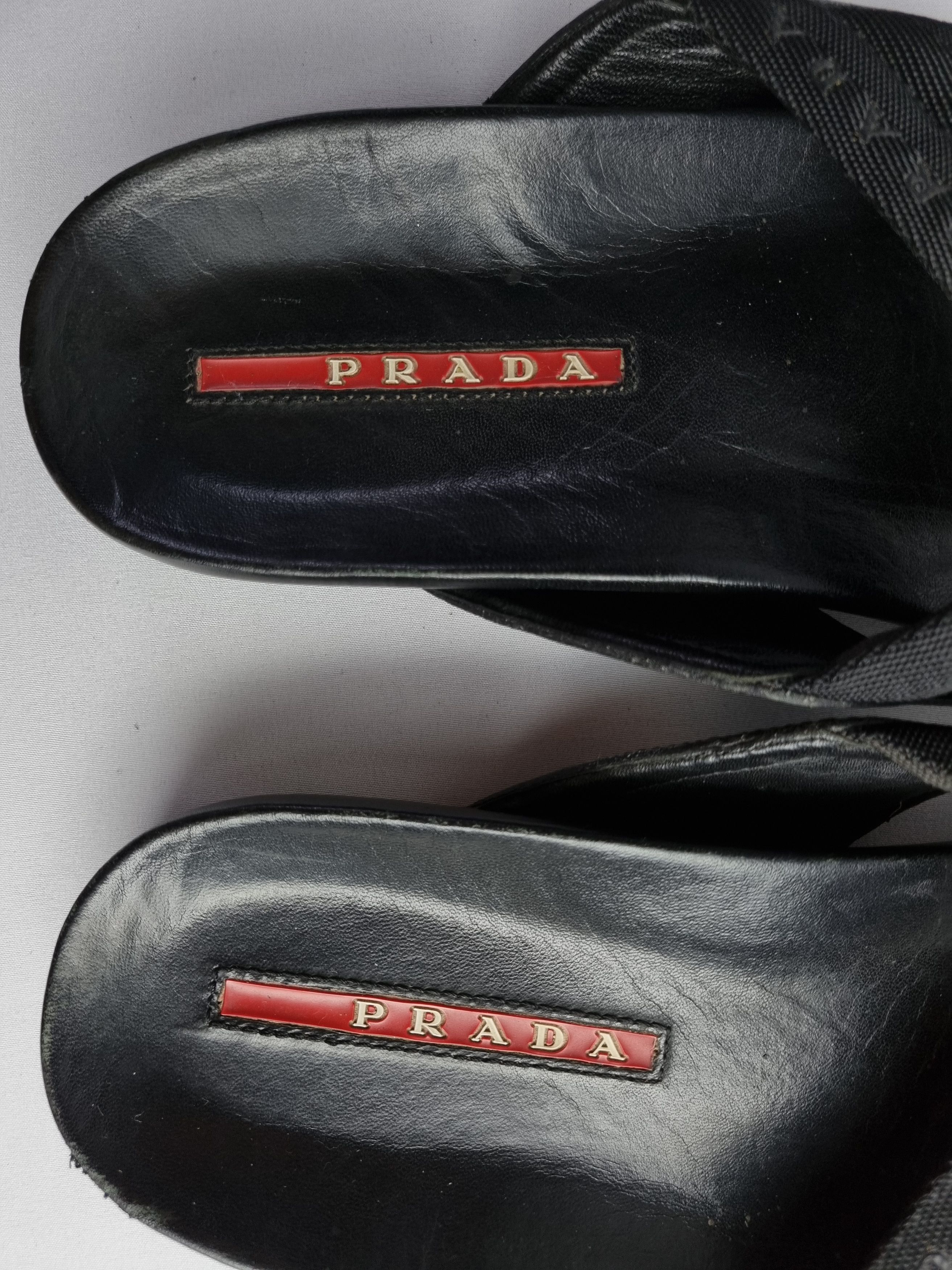 Leather × Prada Prada Leather Sandals Size US 7 / EU 40 - 11 Thumbnail