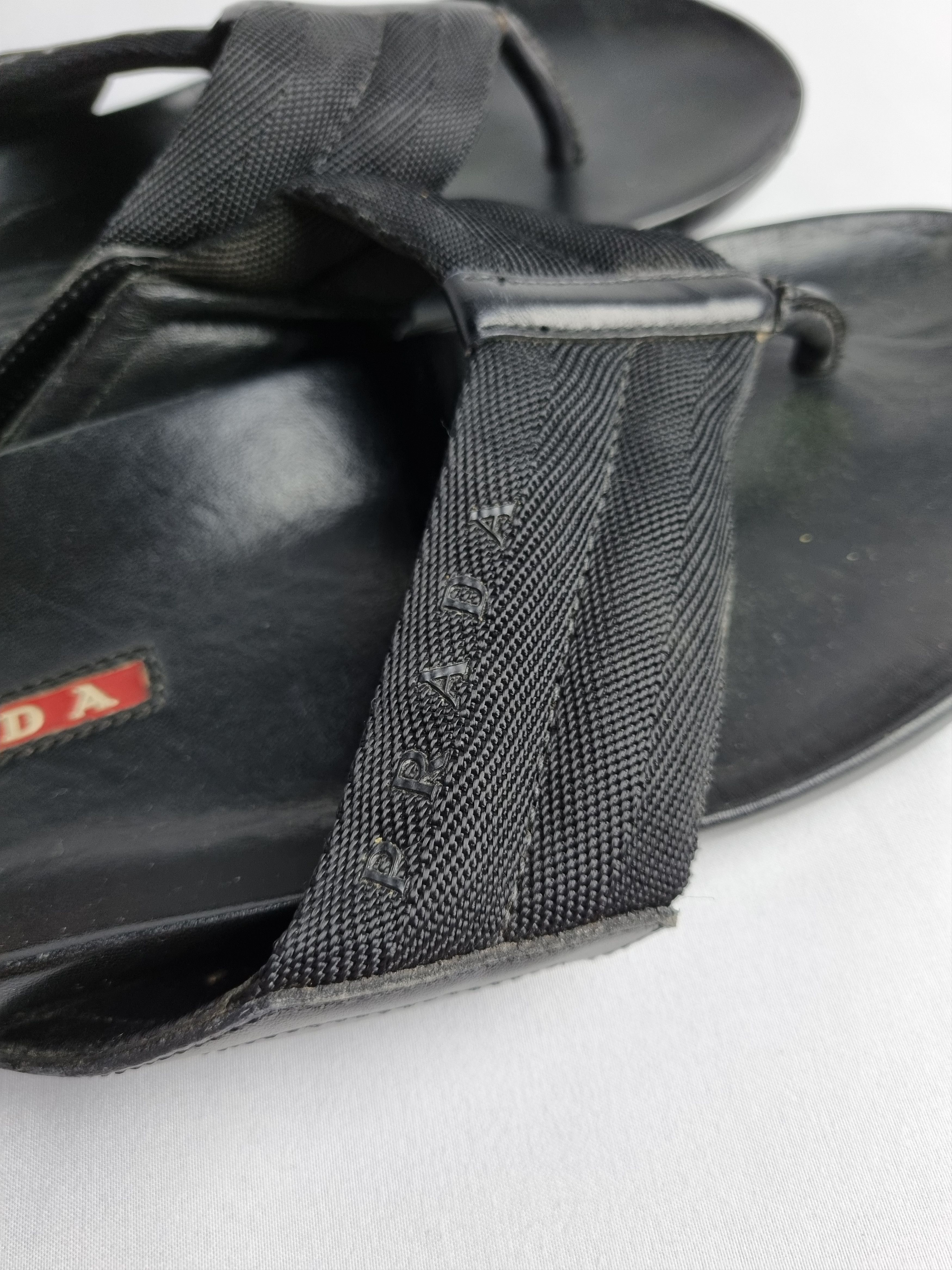 Leather × Prada Prada Leather Sandals Size US 7 / EU 40 - 9 Thumbnail