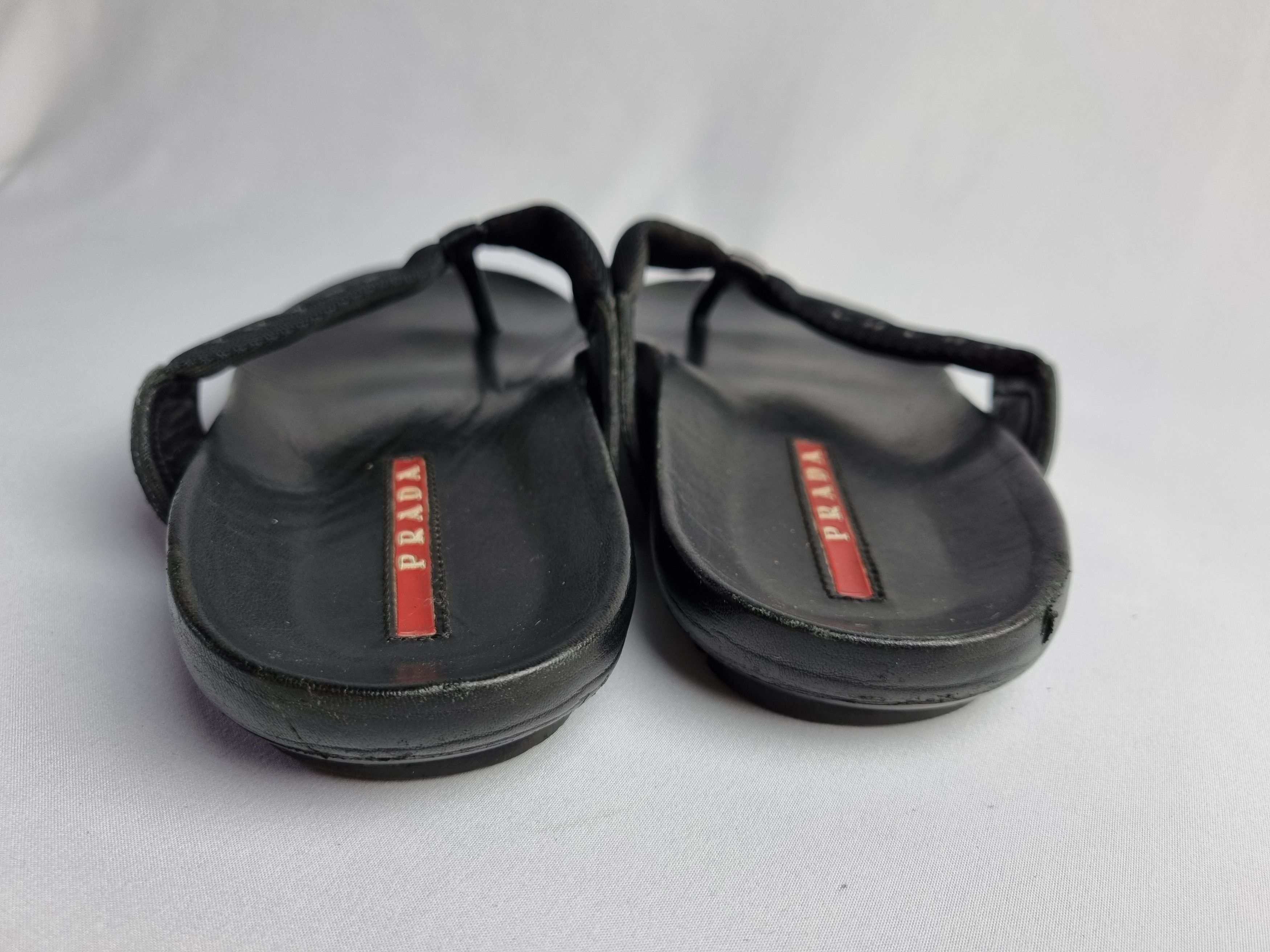 Leather × Prada Prada Leather Sandals Size US 7 / EU 40 - 8 Thumbnail