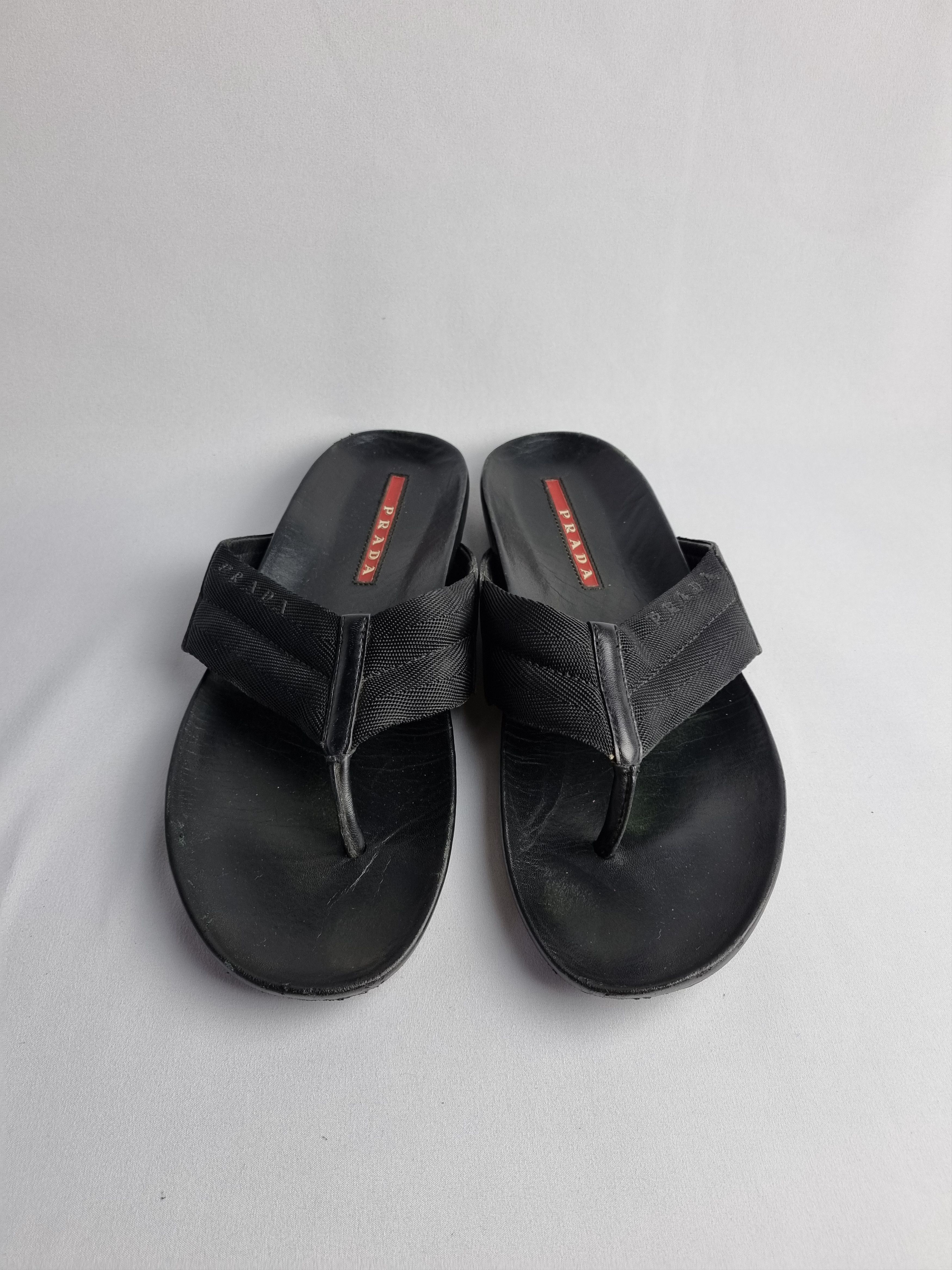 Leather × Prada Prada Leather Sandals Size US 7 / EU 40 - 5 Thumbnail