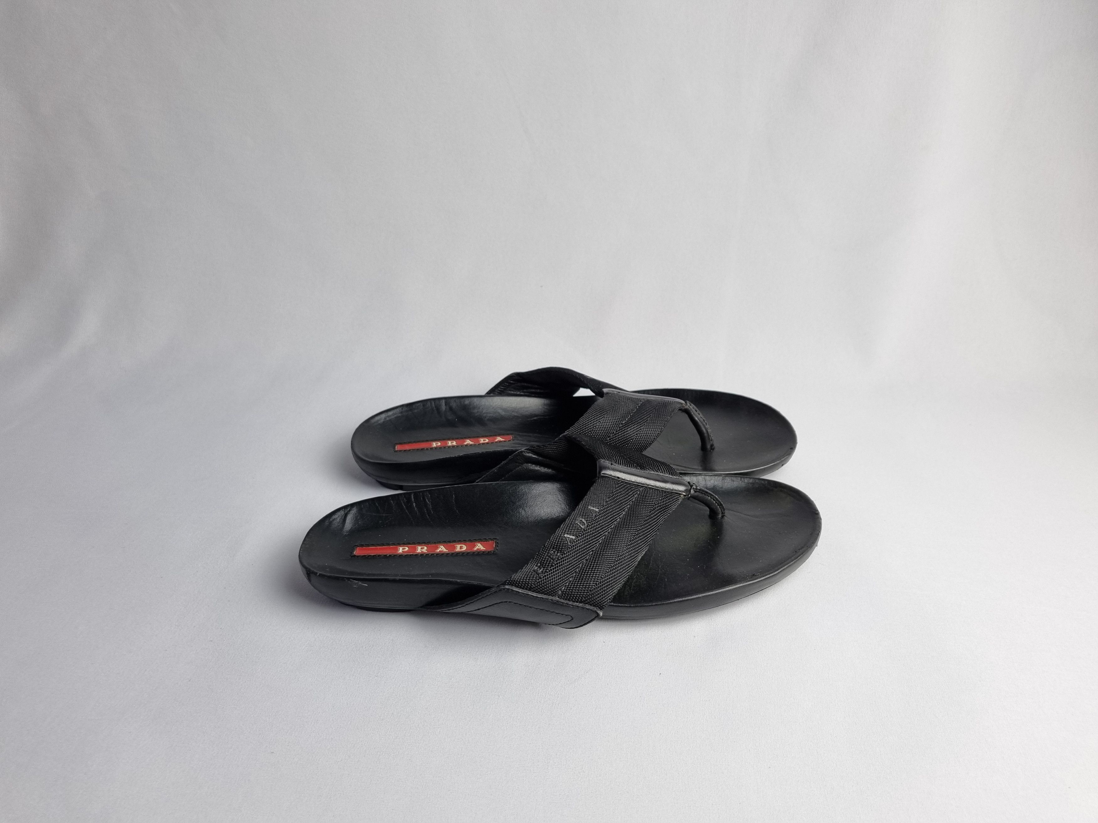 Leather × Prada Prada Leather Sandals Size US 7 / EU 40 - 4 Thumbnail