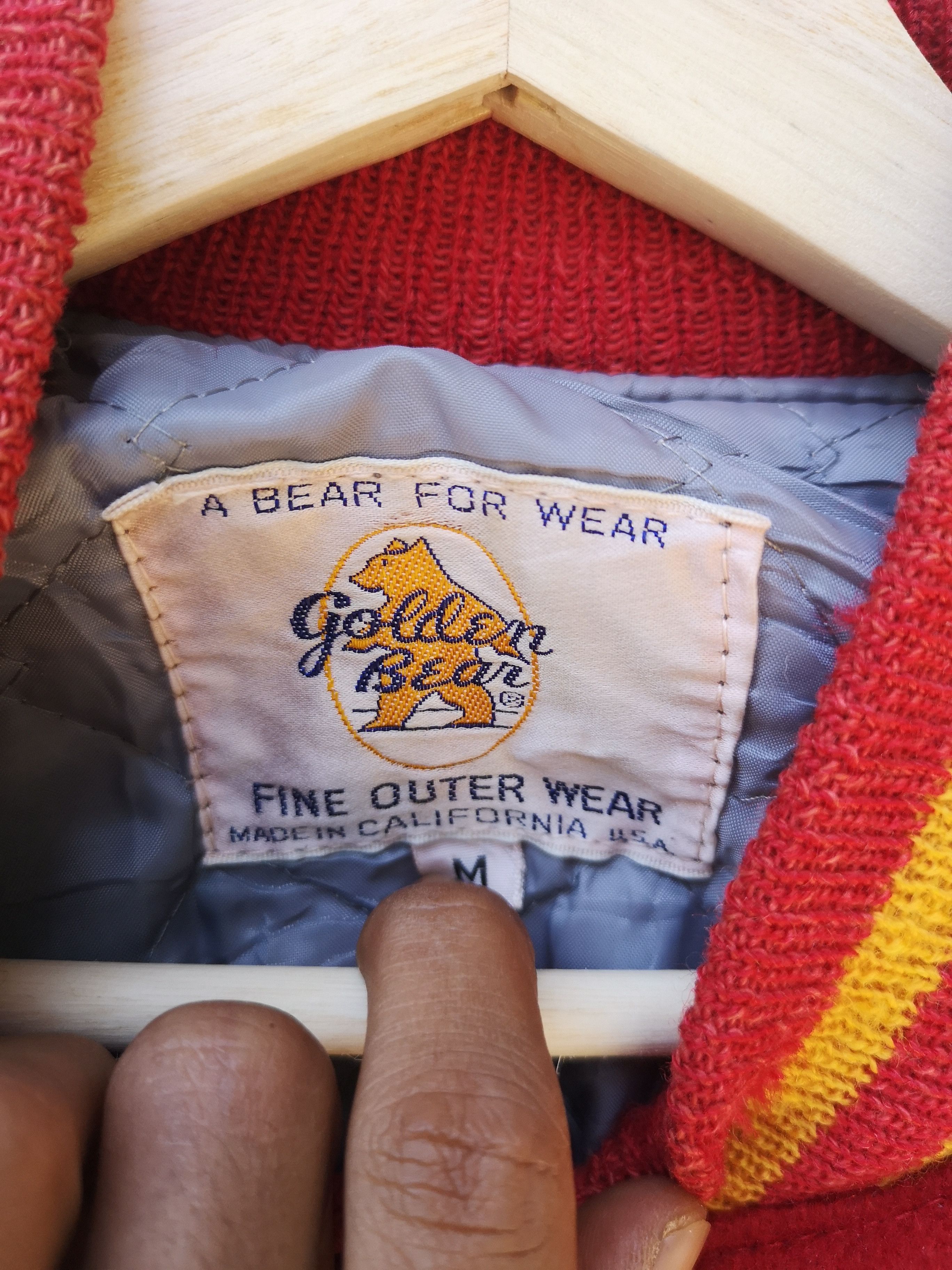 Golden Bear 🔥RARE VTG Golden Bear Letterman Varsity Jacket Size US L / EU 52-54 / 3 - 6 Thumbnail