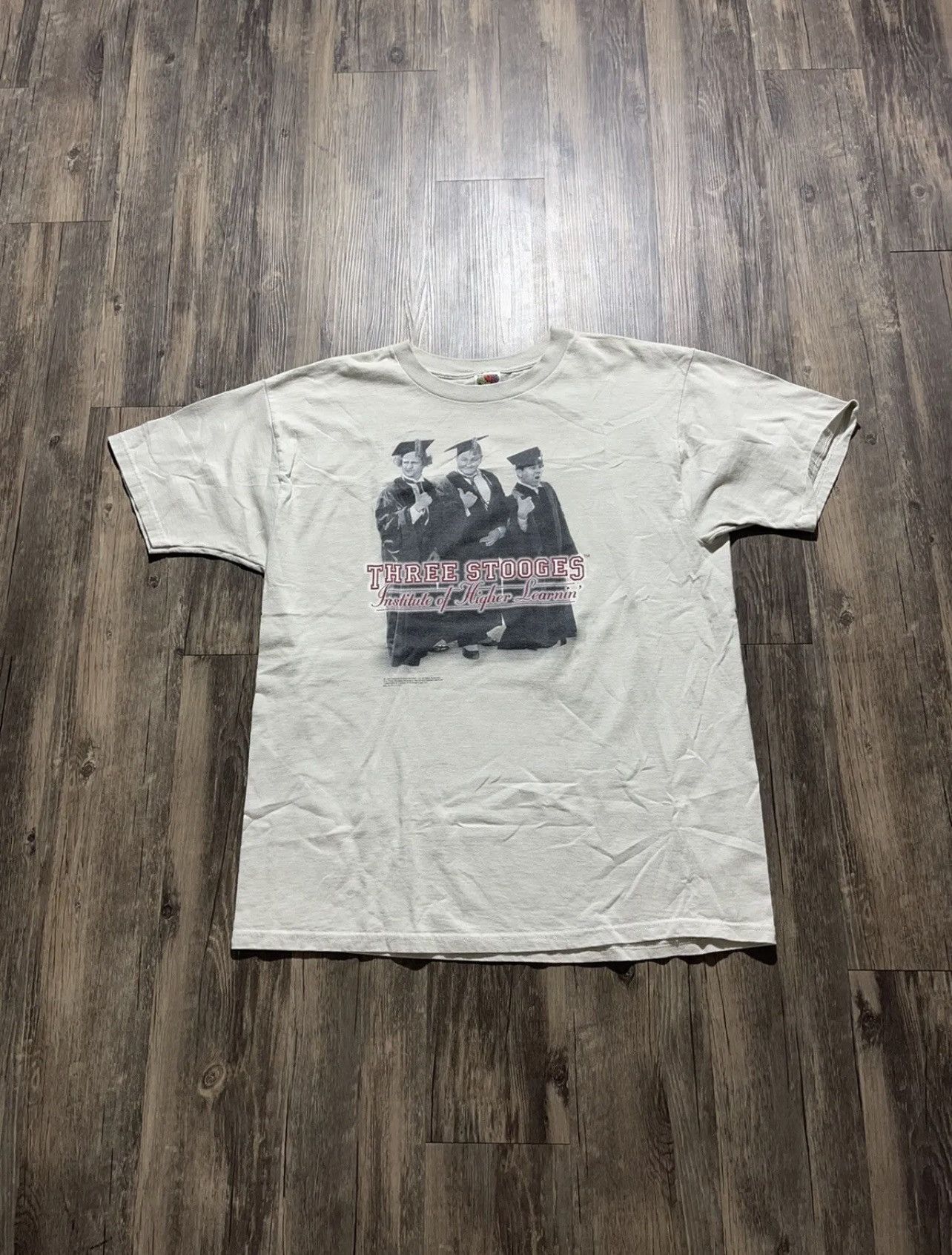 Fruit Of The Loom × Vintage 1999 Three Stooges Institute of Higher Learnin’ Tee Size US XL / EU 56 / 4 - 1 Thumbnail