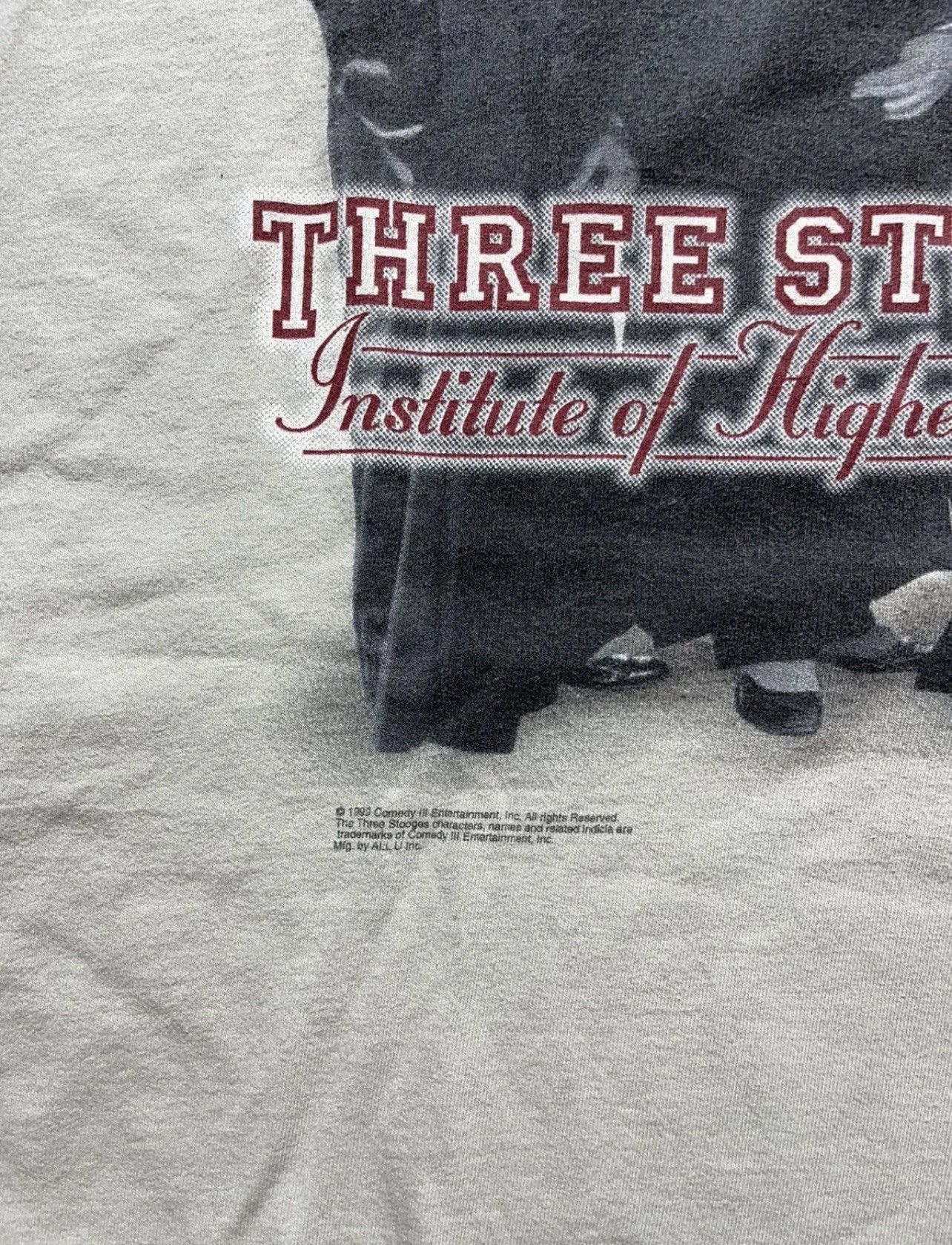 Fruit Of The Loom × Vintage 1999 Three Stooges Institute of Higher Learnin’ Tee Size US XL / EU 56 / 4 - 3 Thumbnail