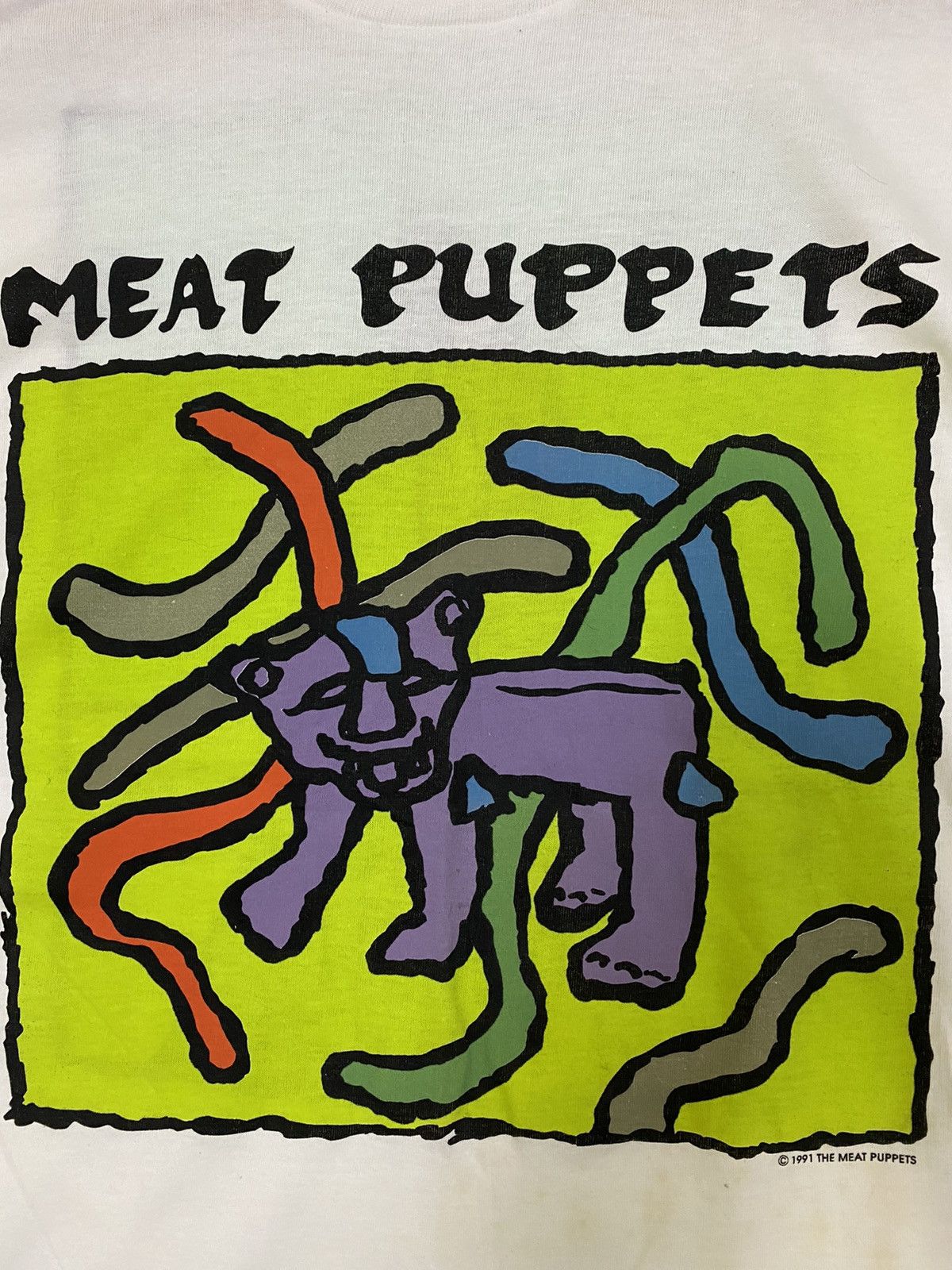 Band Tees vintage 1991 MEAT PUPPETS grunge rock album promo t-shirts Size US L / EU 52-54 / 3 - 3 Thumbnail