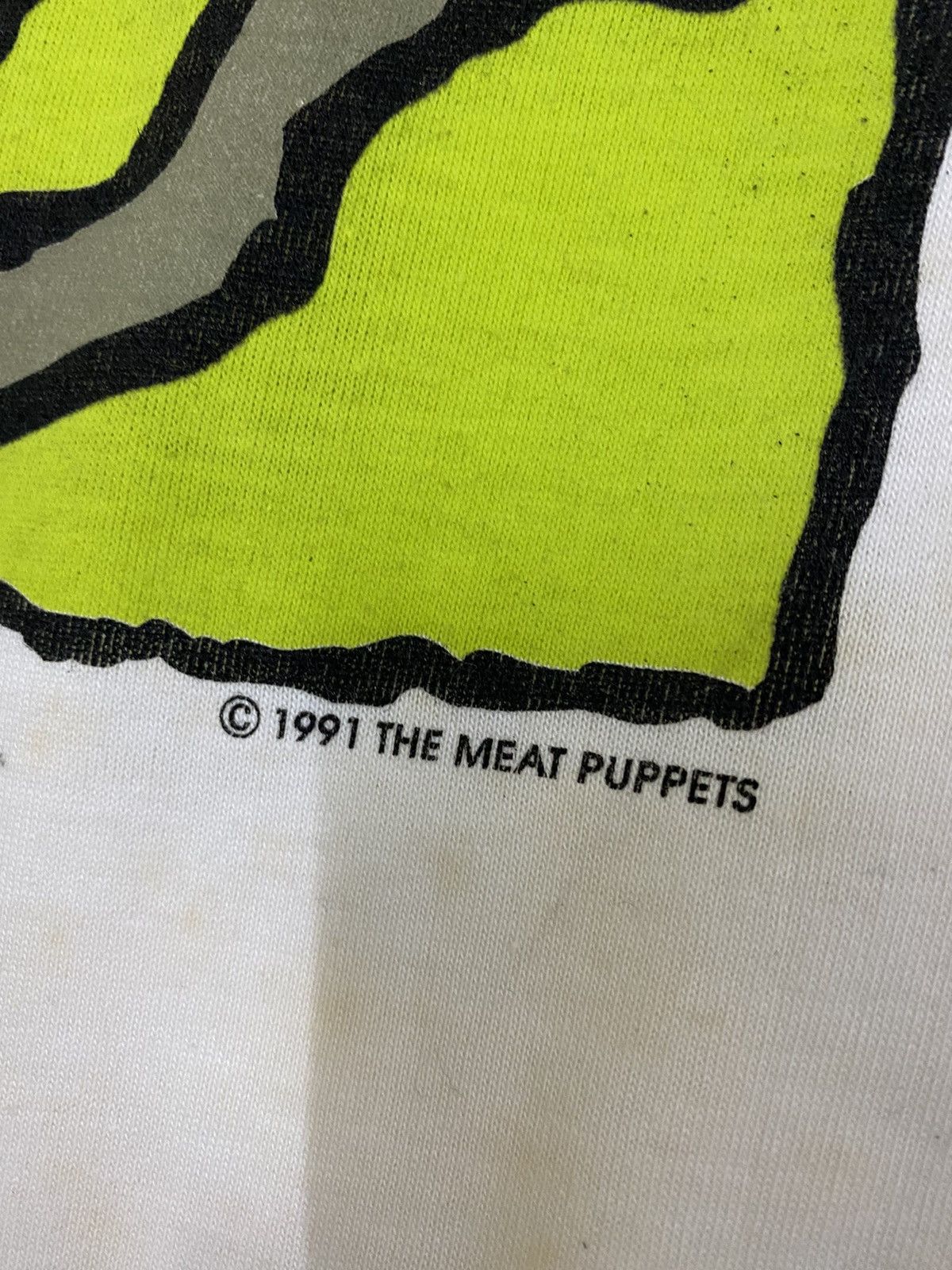 Band Tees vintage 1991 MEAT PUPPETS grunge rock album promo t-shirts Size US L / EU 52-54 / 3 - 5 Thumbnail