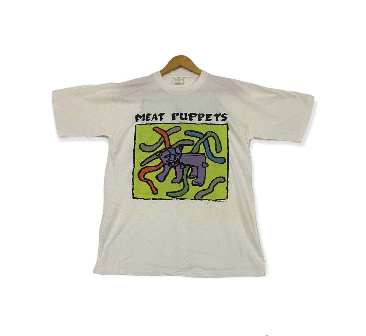 Band Tees vintage 1991 MEAT PUPPETS grunge rock album promo t-shirts Size US L / EU 52-54 / 3 - 1 Thumbnail