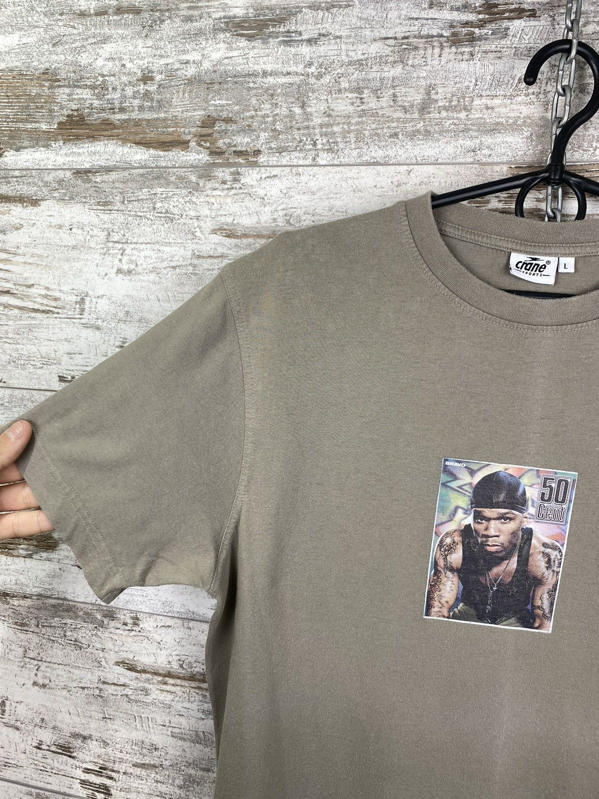 50 Cent × Rap Tees × Vintage Mens Vintage 50 cent T shirt rap tees Size US L / EU 52-54 / 3 - 3 Thumbnail