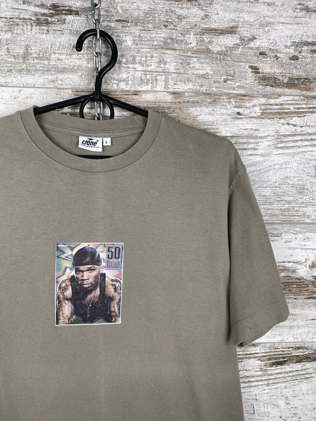 50 Cent × Rap Tees × Vintage Mens Vintage 50 cent T shirt rap tees Size US L / EU 52-54 / 3 - 2 Thumbnail