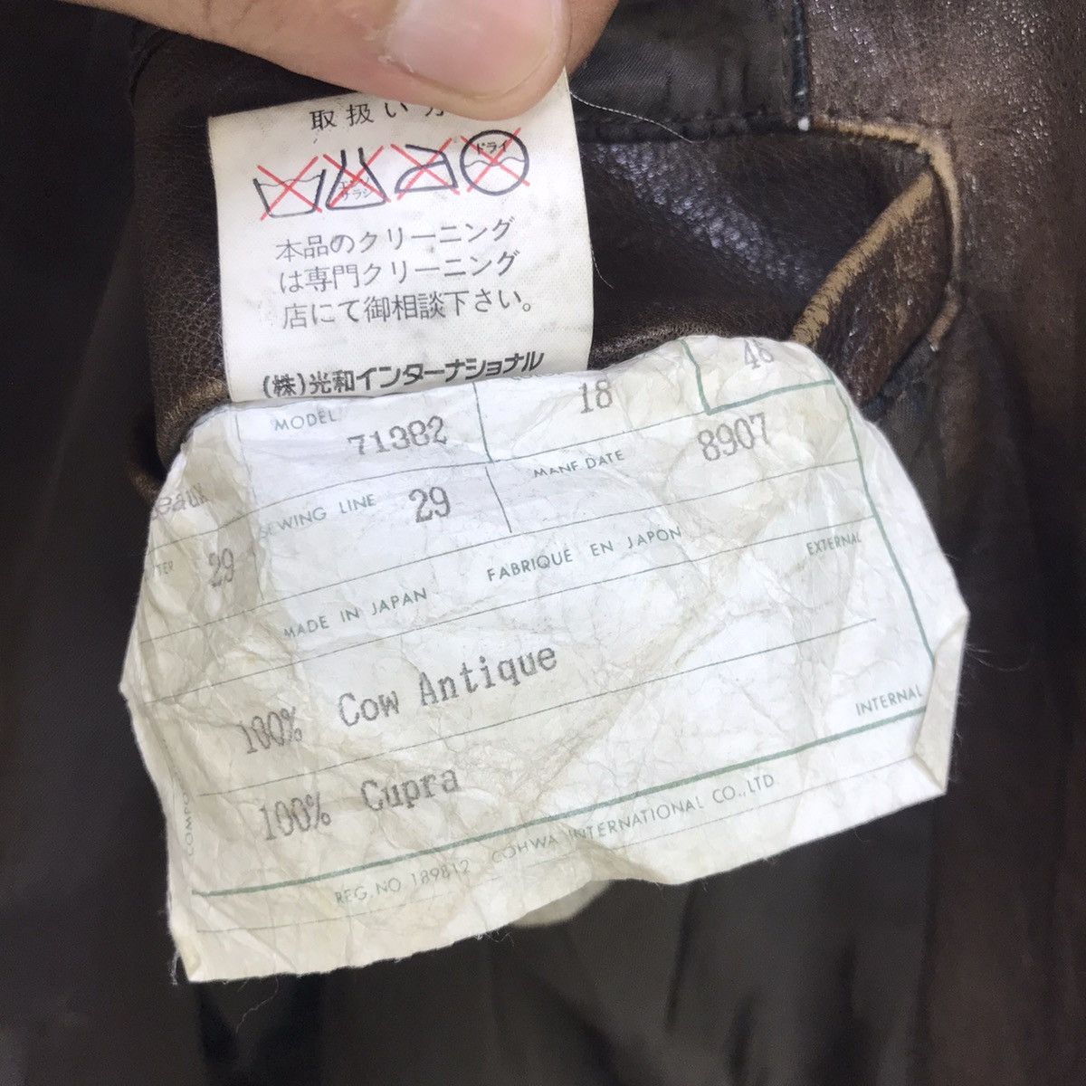 Genuine Leather Vintage 80s Beaux Cow Antique Leather Jacket Size US S / EU 44-46 / 1 - 23 Thumbnail