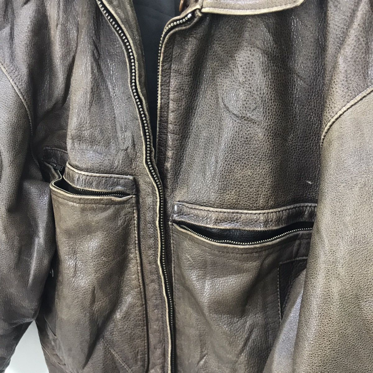 Genuine Leather Vintage 80s Beaux Cow Antique Leather Jacket Size US S / EU 44-46 / 1 - 15 Thumbnail
