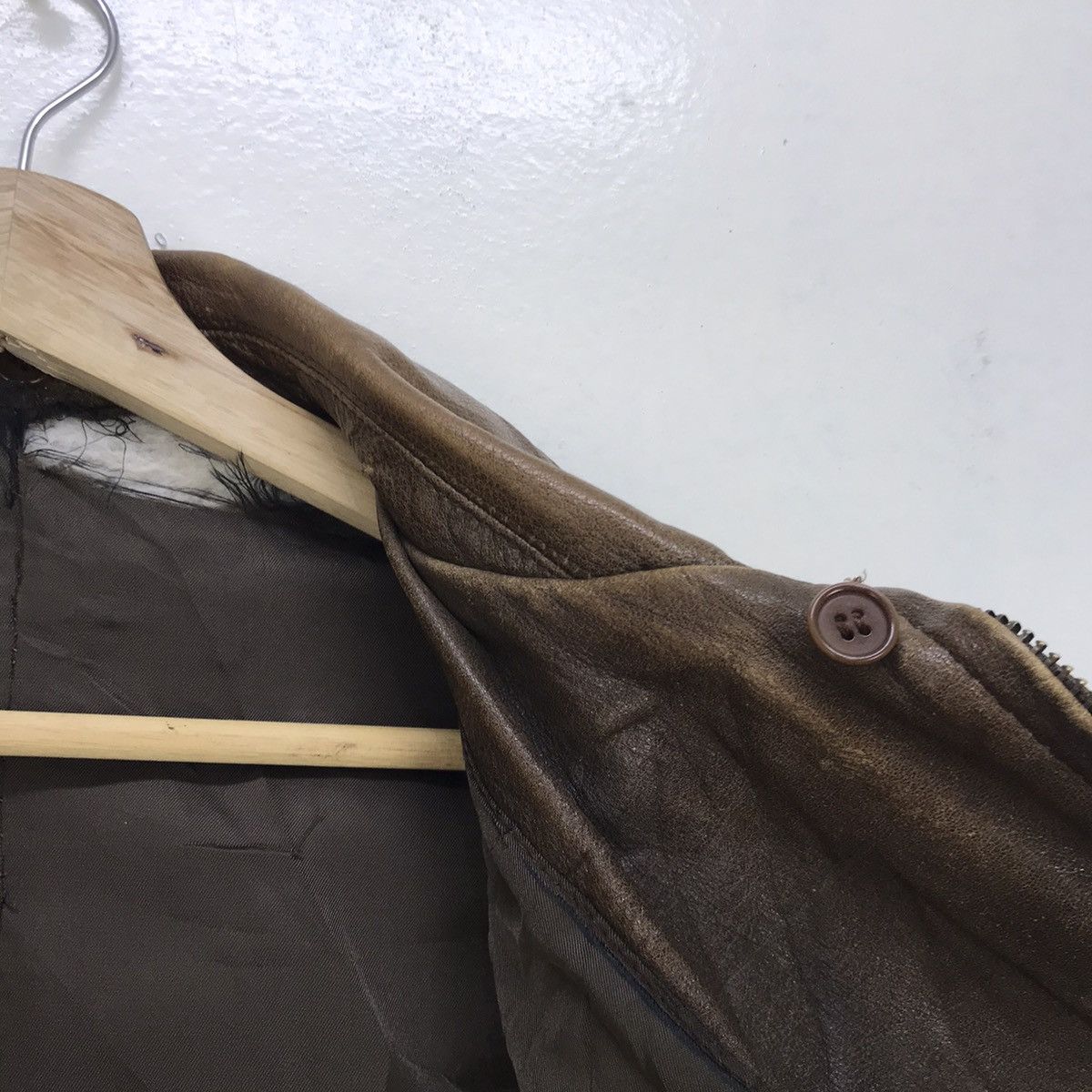 Genuine Leather Vintage 80s Beaux Cow Antique Leather Jacket Size US S / EU 44-46 / 1 - 16 Thumbnail