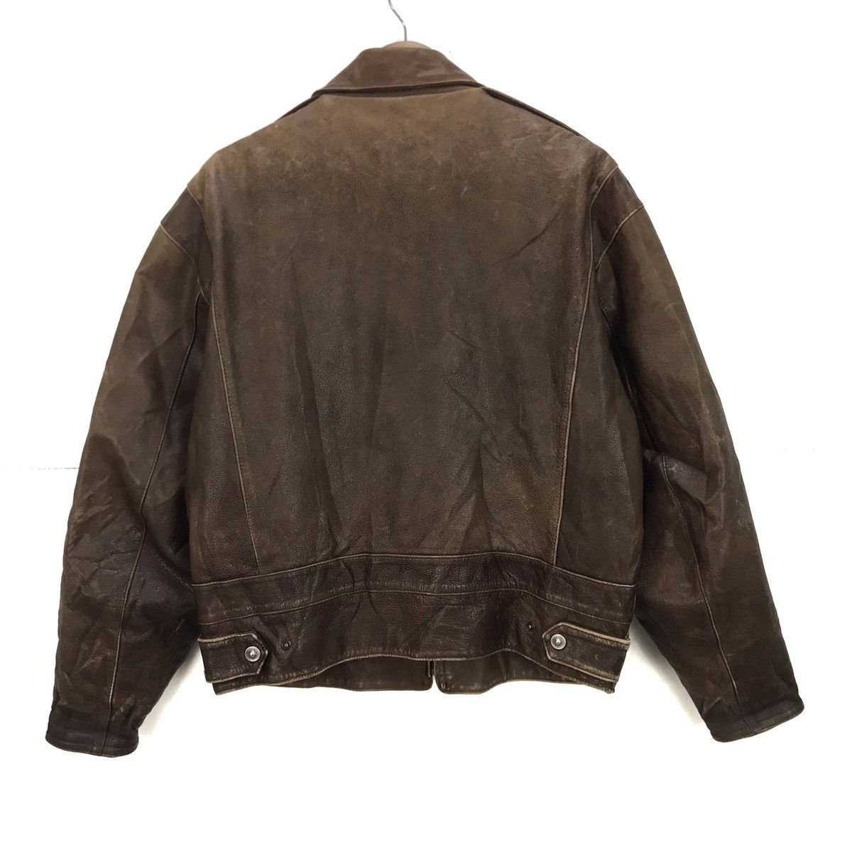 Genuine Leather Vintage 80s Beaux Cow Antique Leather Jacket Size US S / EU 44-46 / 1 - 4 Thumbnail