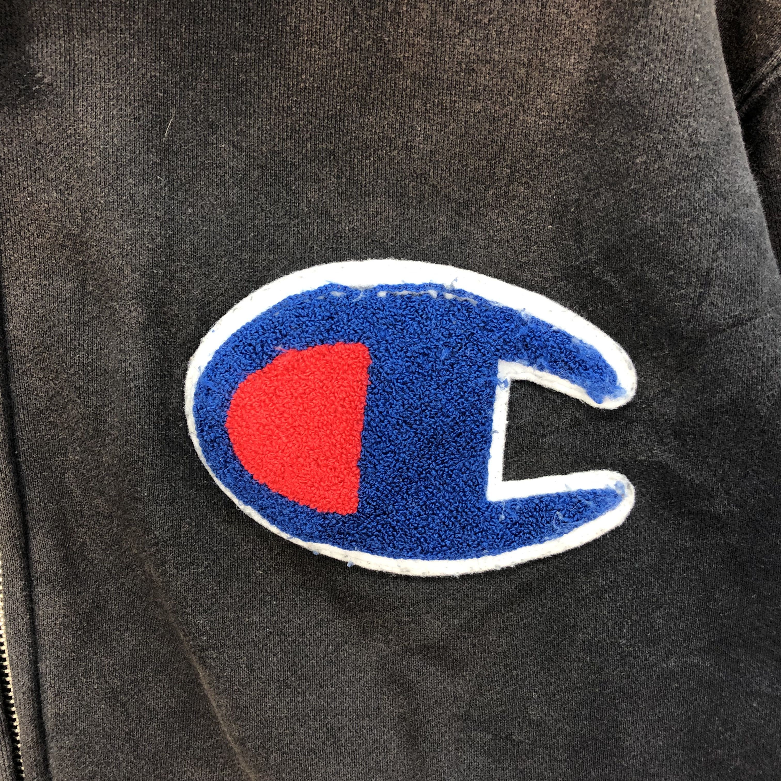 Champion TRASHED Champion Big Logo Zipper Hoodies #5431-190 Size US XL / EU 56 / 4 - 3 Thumbnail