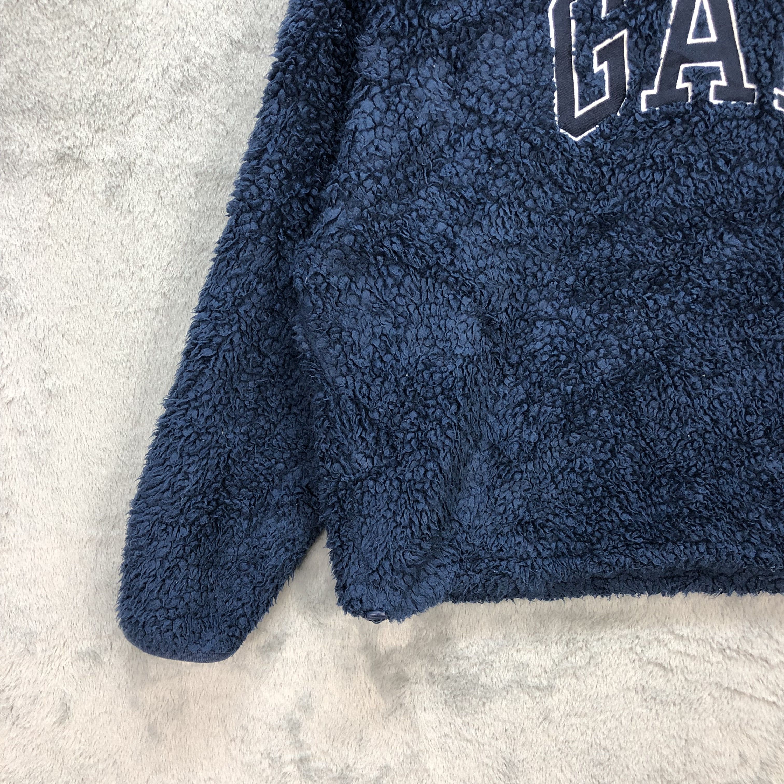 Gap Gap Big Logo Deep Pile Blue Fleece #5829-209 Size L / US 10 / IT 46 - 5 Thumbnail