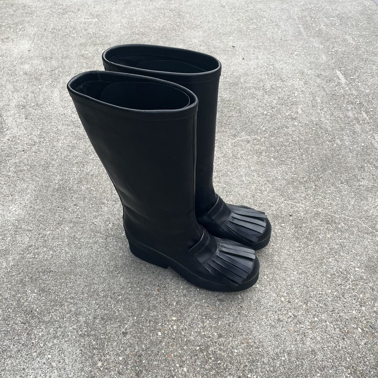 Raf Simons 1 of 1 Sample Block Heel Boots Size US 11 / EU 44 - 2 Thumbnail