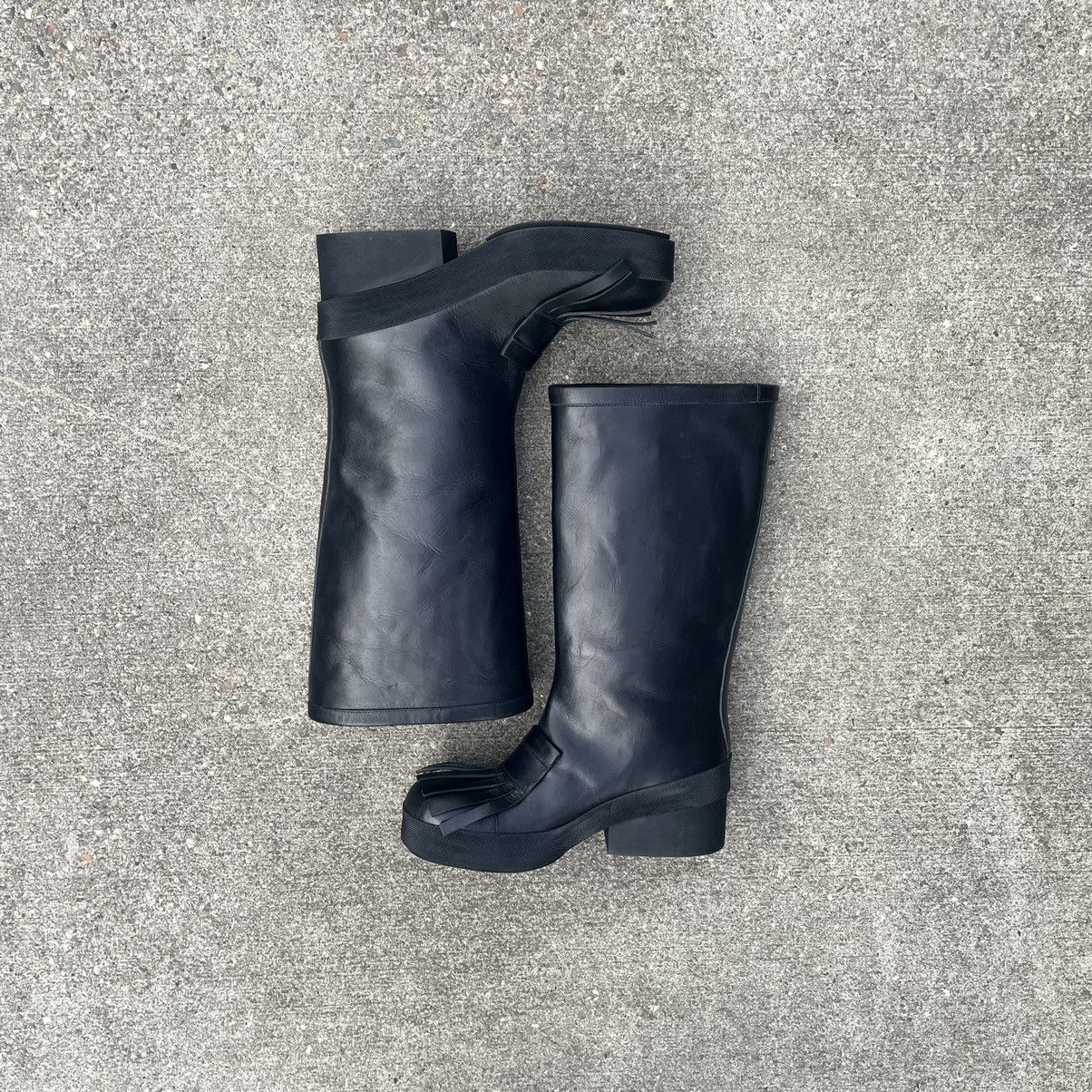 Raf Simons 1 of 1 Sample Block Heel Boots Size US 11 / EU 44 - 1 Thumbnail