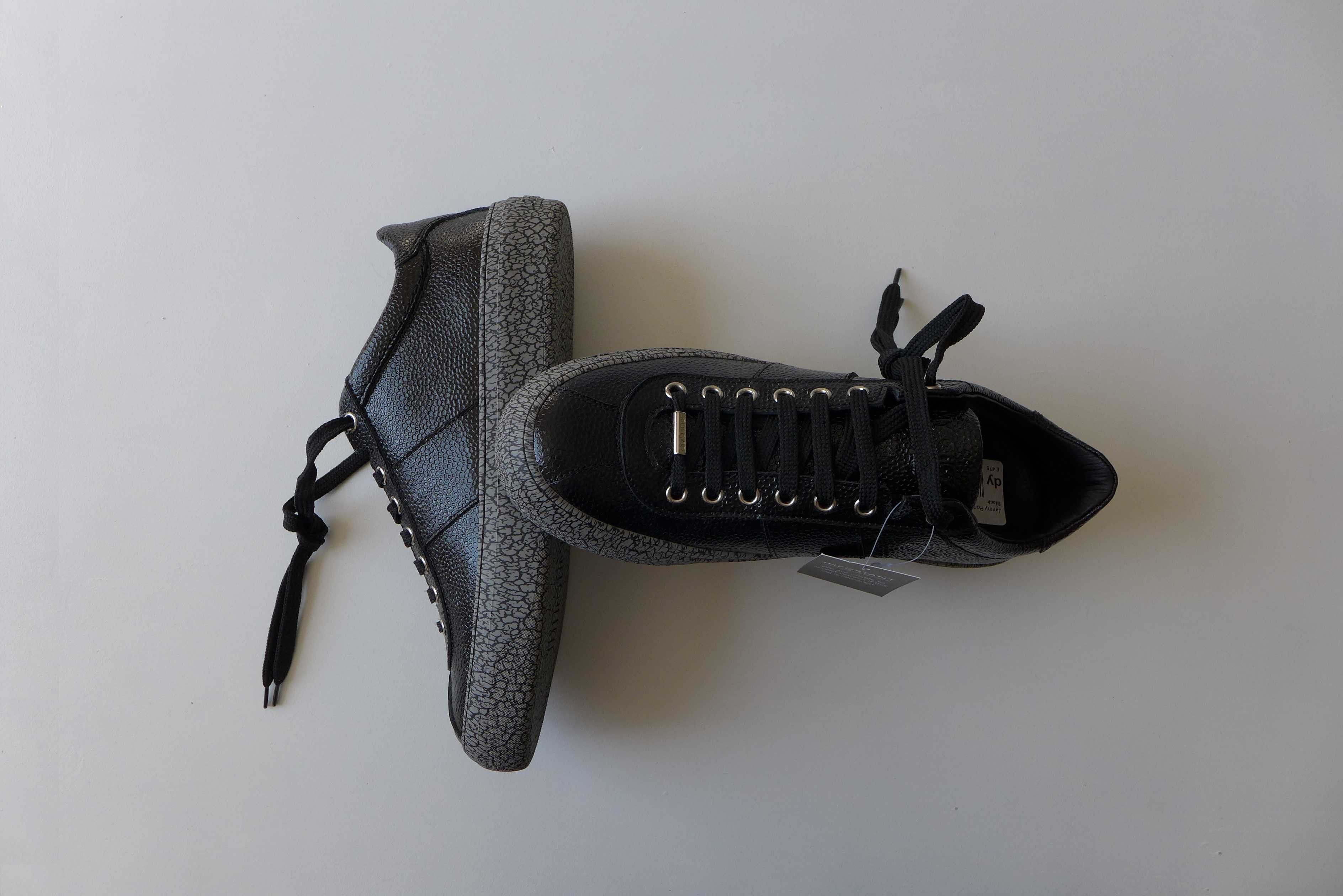 Jimmy Choo Jimmy Choo Portman Sneakers -- Black Calf Leather Size US 8 / EU 41 - 4 Thumbnail