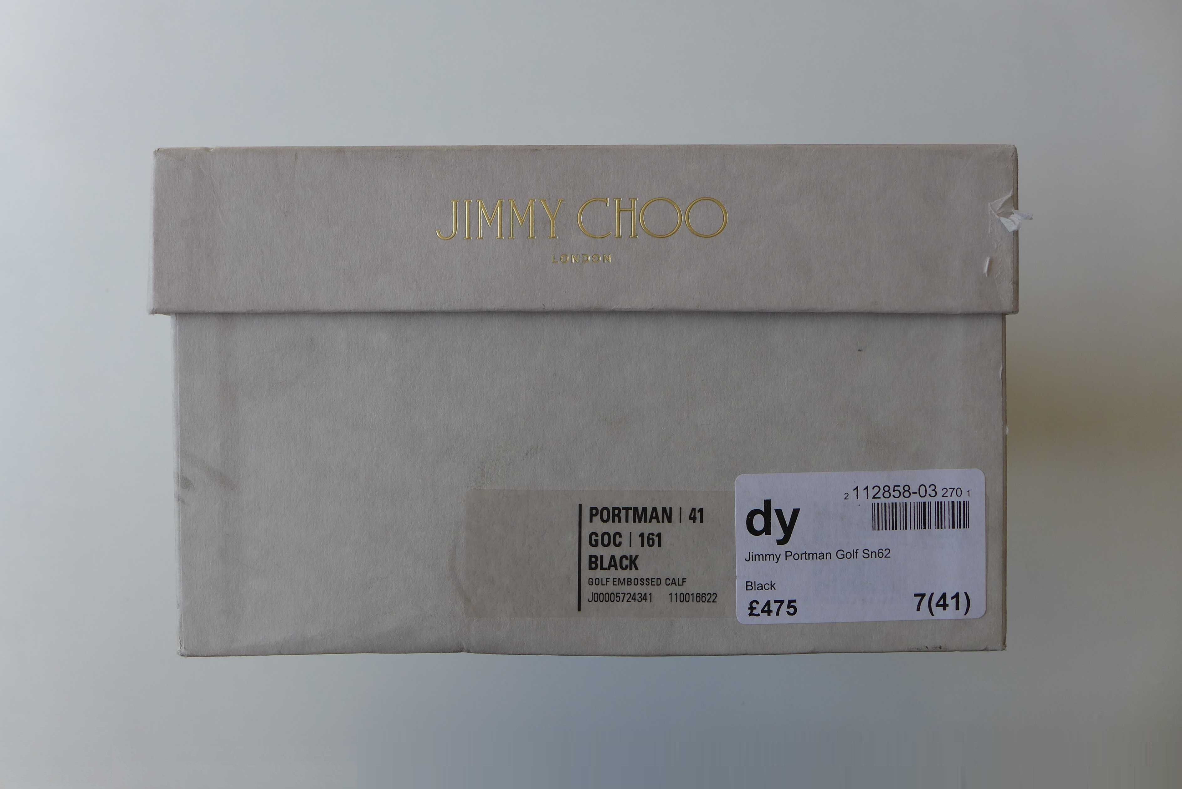 Jimmy Choo Jimmy Choo Portman Sneakers -- Black Calf Leather Size US 8 / EU 41 - 12 Thumbnail
