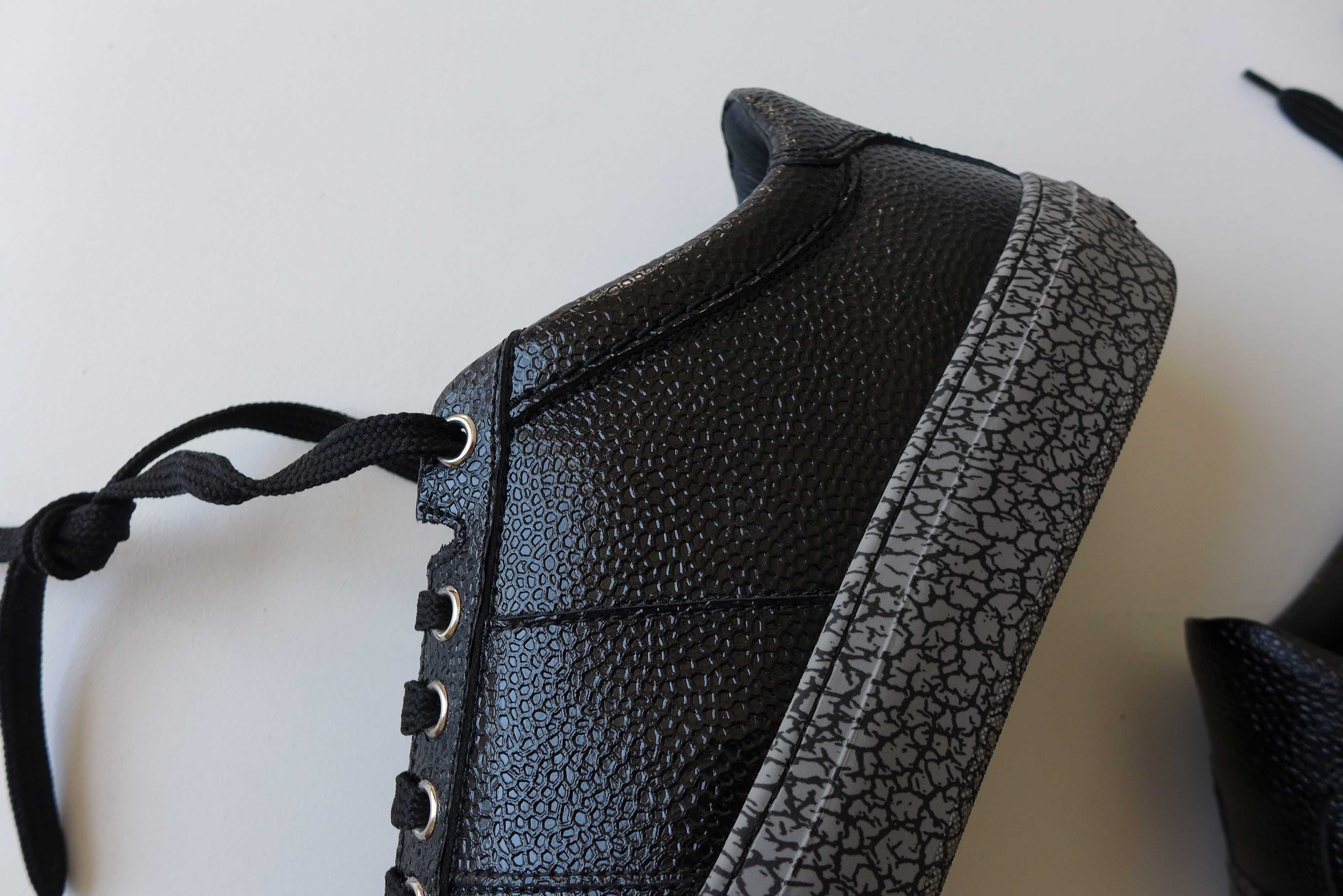 Jimmy Choo Jimmy Choo Portman Sneakers -- Black Calf Leather Size US 8 / EU 41 - 3 Thumbnail