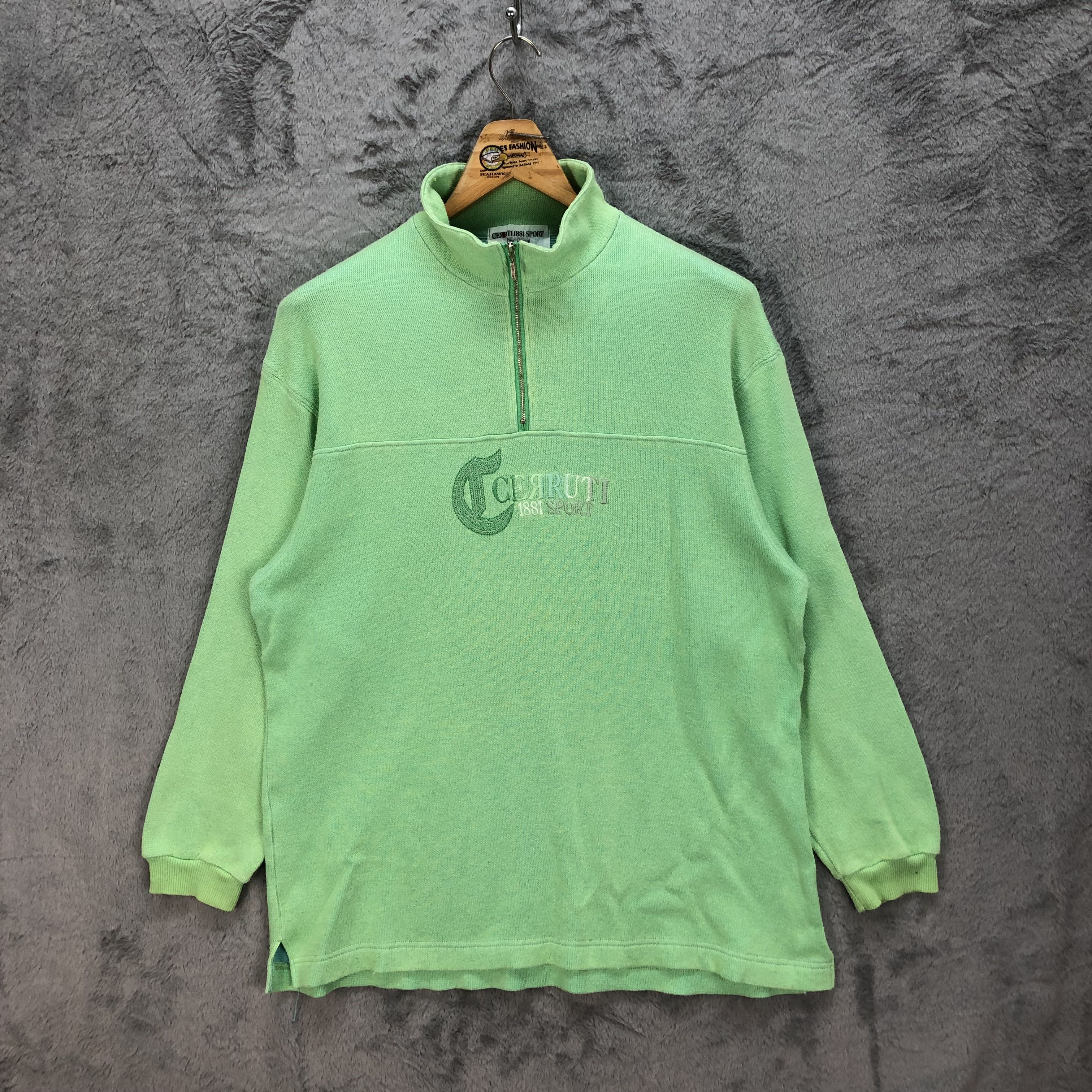 Cerruti 1881 Vintage Cerruti 1881 Half Zip Turtle Neck Sweater #5288-182 Size US M / EU 48-50 / 2 - 1 Thumbnail