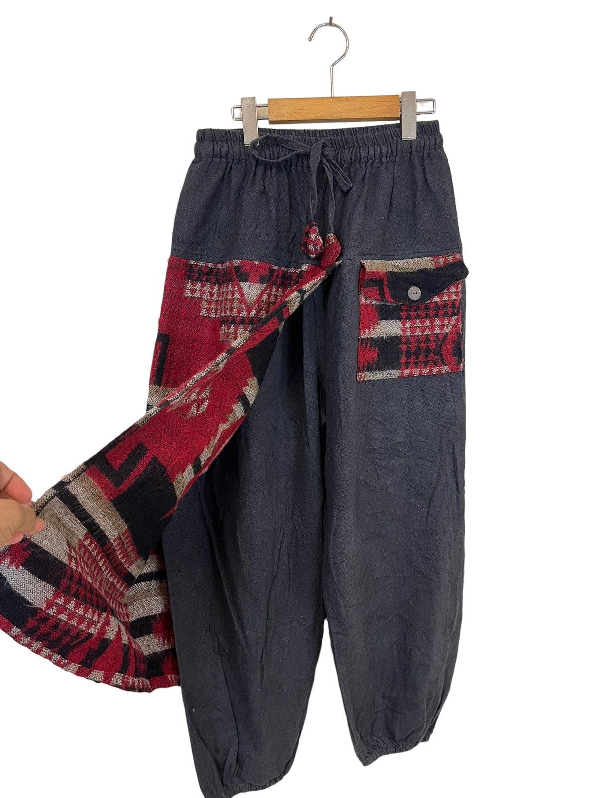 If Six Was Nine Japanese Brand Baggy Pants like Kapital country Size US 28 / EU 44 - 4 Thumbnail