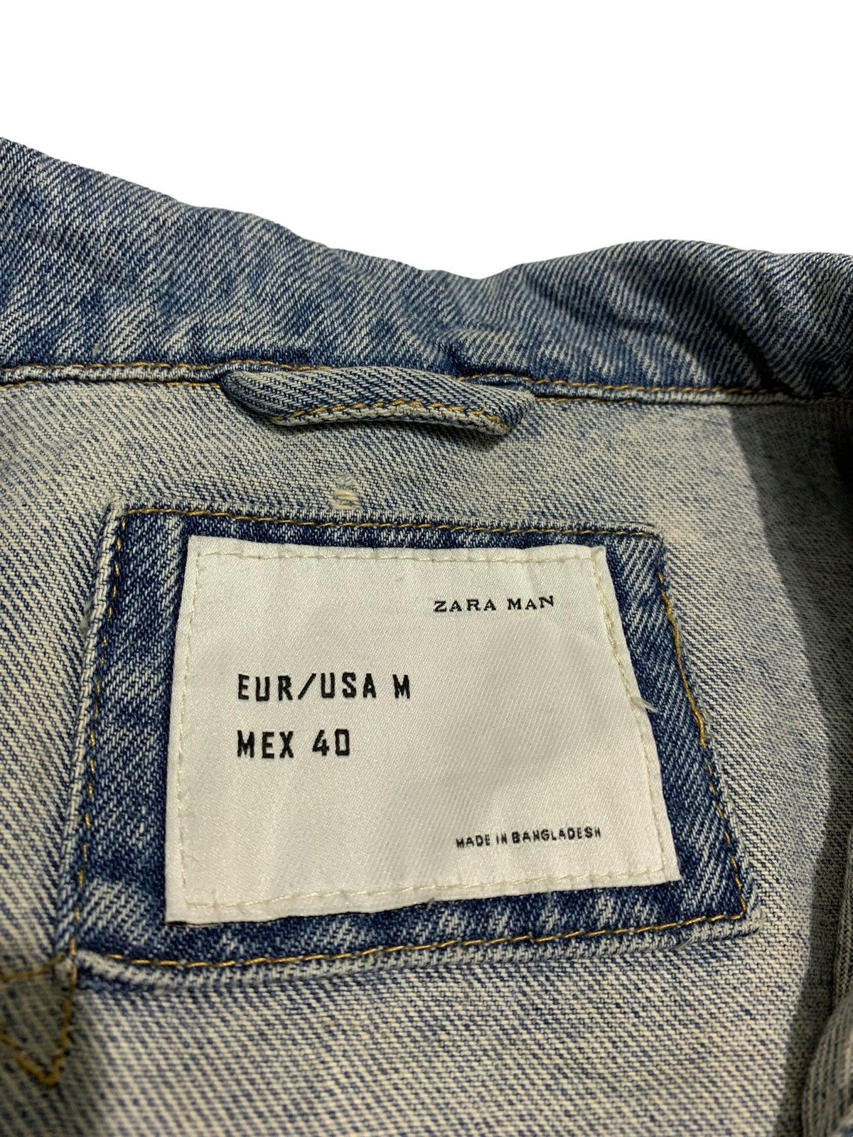 Zara 🔥ZARA MAN DISTRESSED DENIM TRUCKERS JACKETS Size US M / EU 48-50 / 2 - 6 Thumbnail