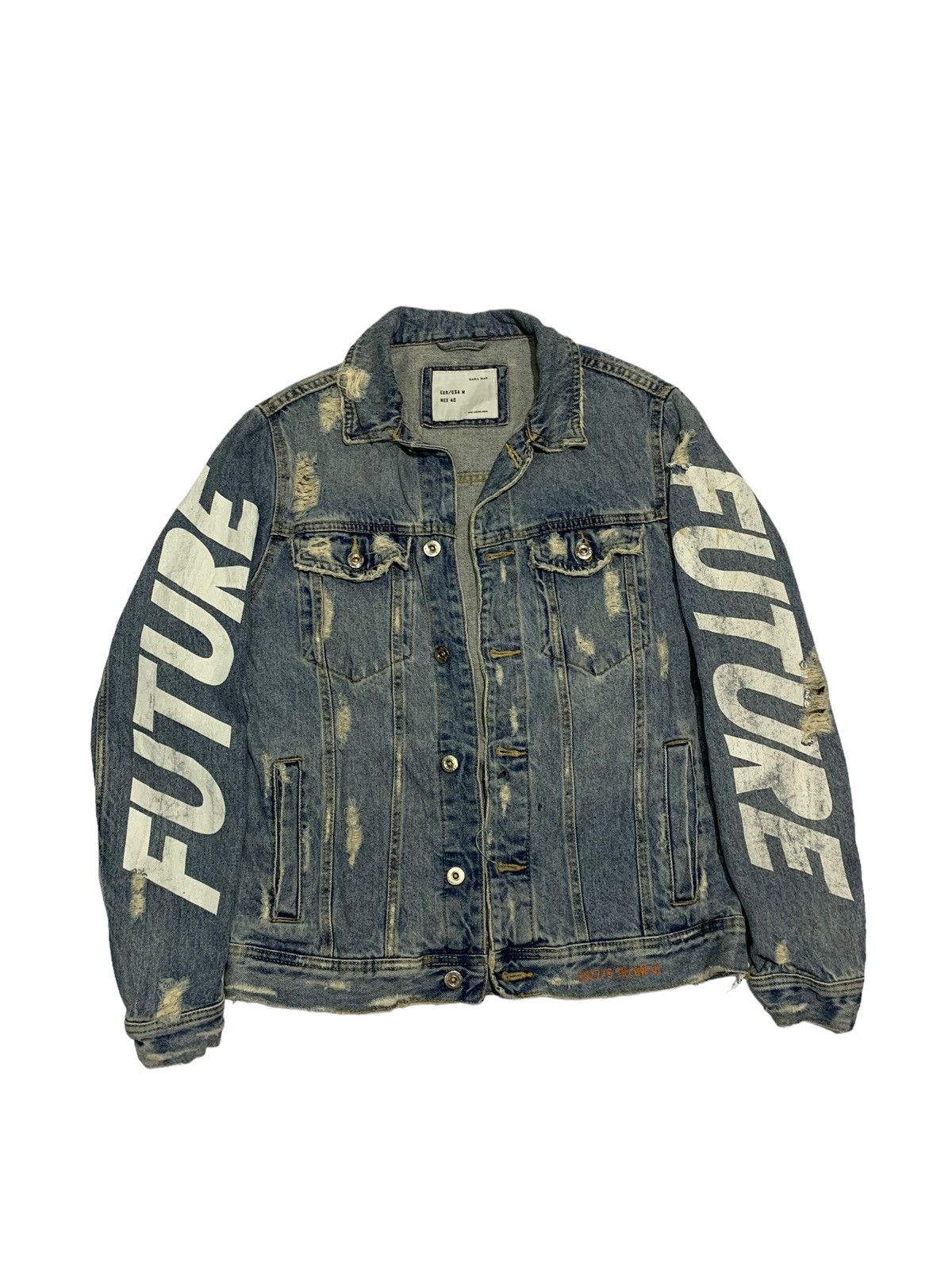 Zara 🔥ZARA MAN DISTRESSED DENIM TRUCKERS JACKETS Size US M / EU 48-50 / 2 - 1 Thumbnail