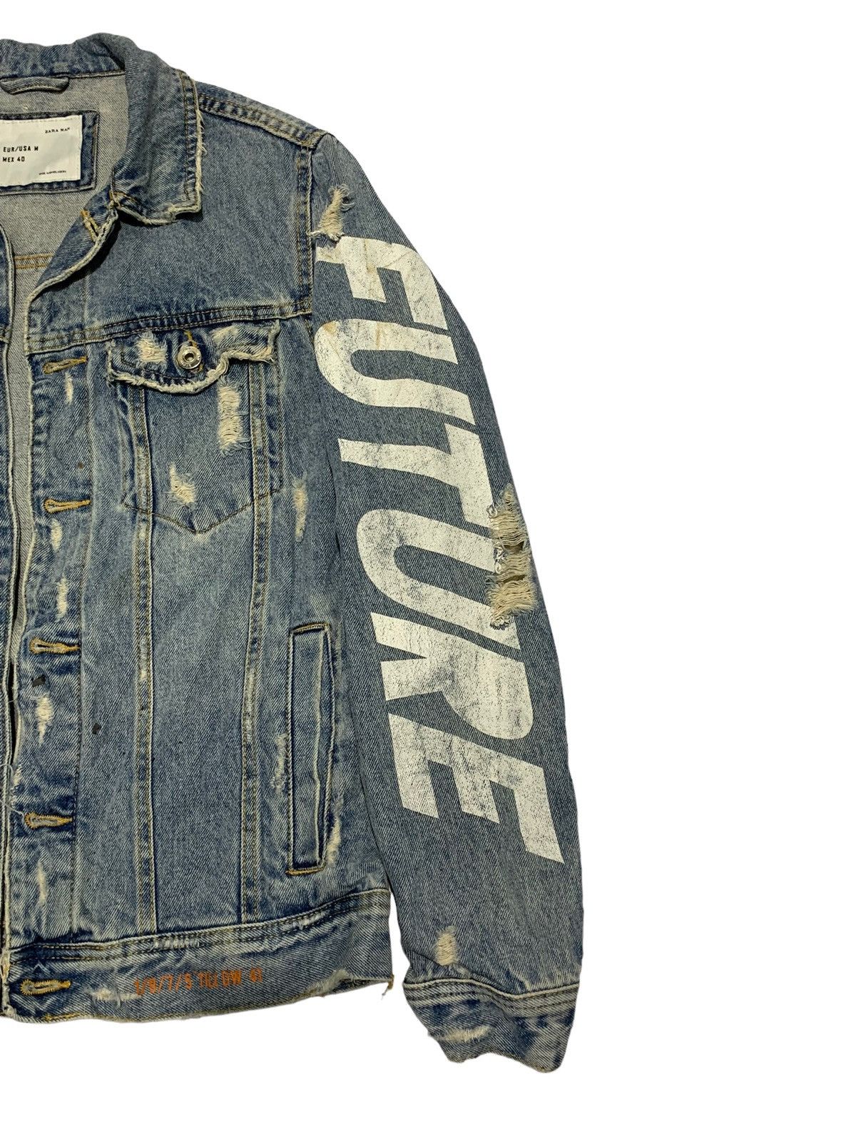 Zara 🔥ZARA MAN DISTRESSED DENIM TRUCKERS JACKETS Size US M / EU 48-50 / 2 - 5 Thumbnail