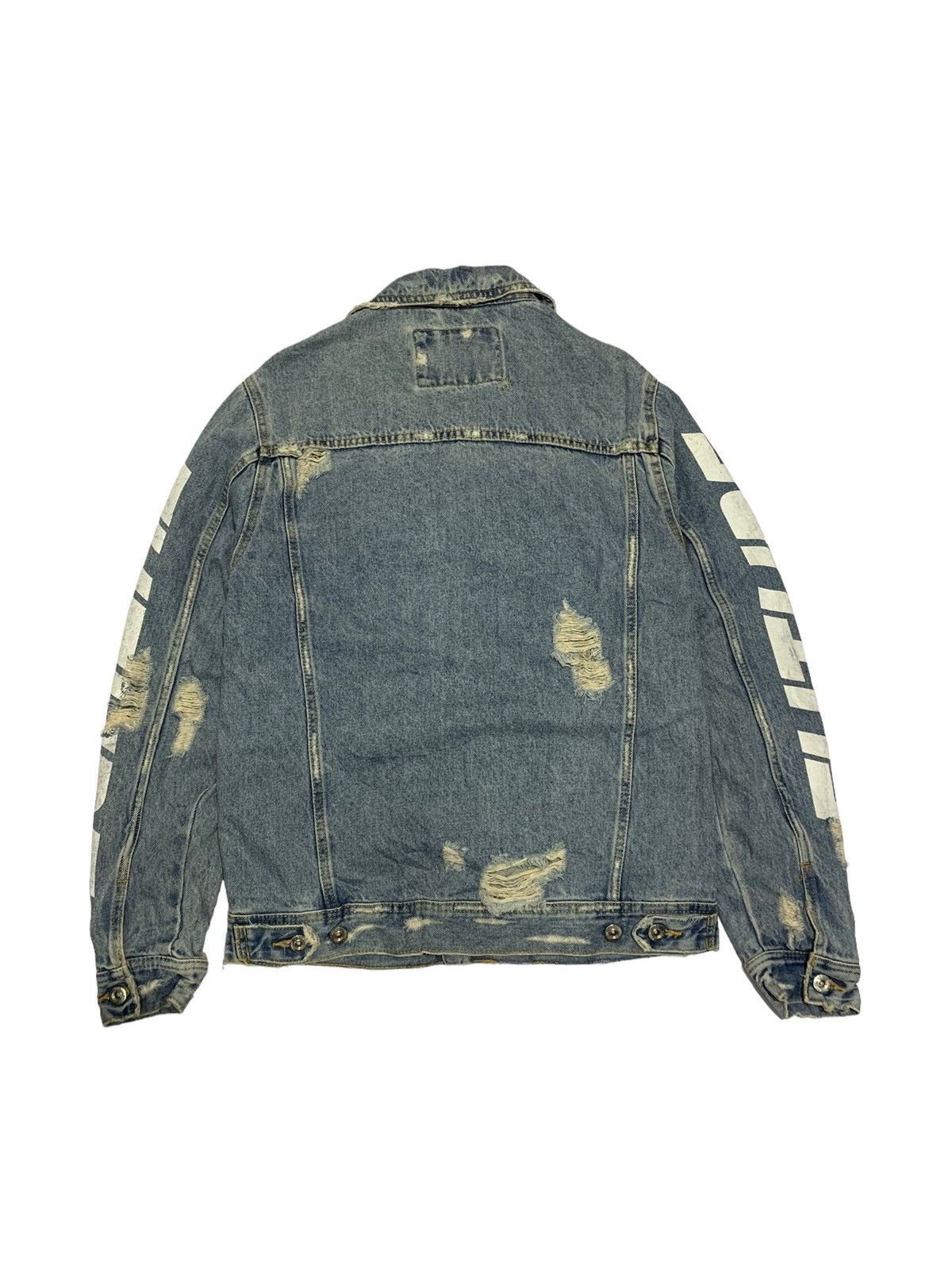 Zara 🔥ZARA MAN DISTRESSED DENIM TRUCKERS JACKETS Size US M / EU 48-50 / 2 - 9 Thumbnail