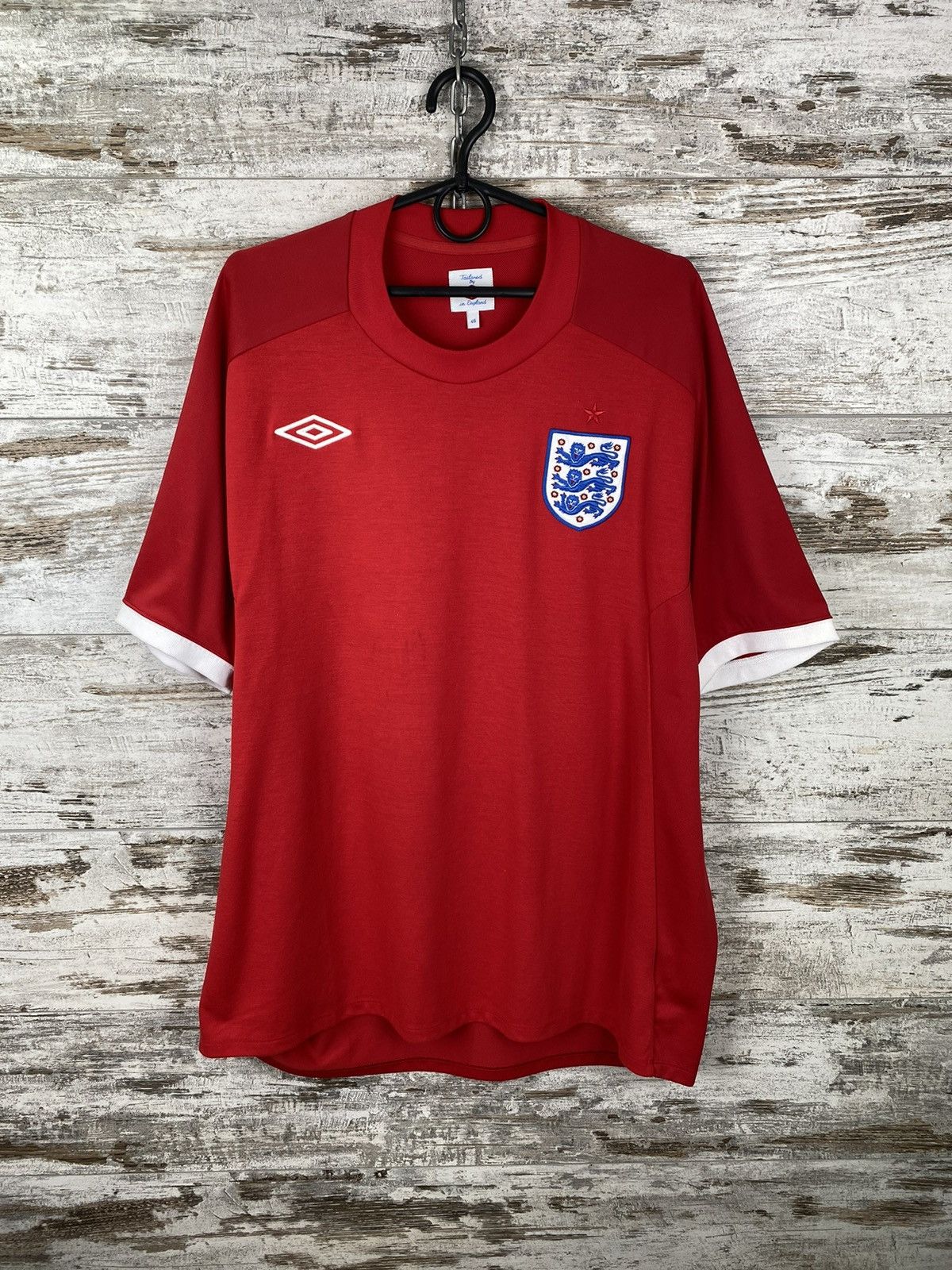 Umbro × Vintage Mens Vintage Umbro England Home National Team T Shirt jersey Size US L / EU 52-54 / 3 - 1 Thumbnail