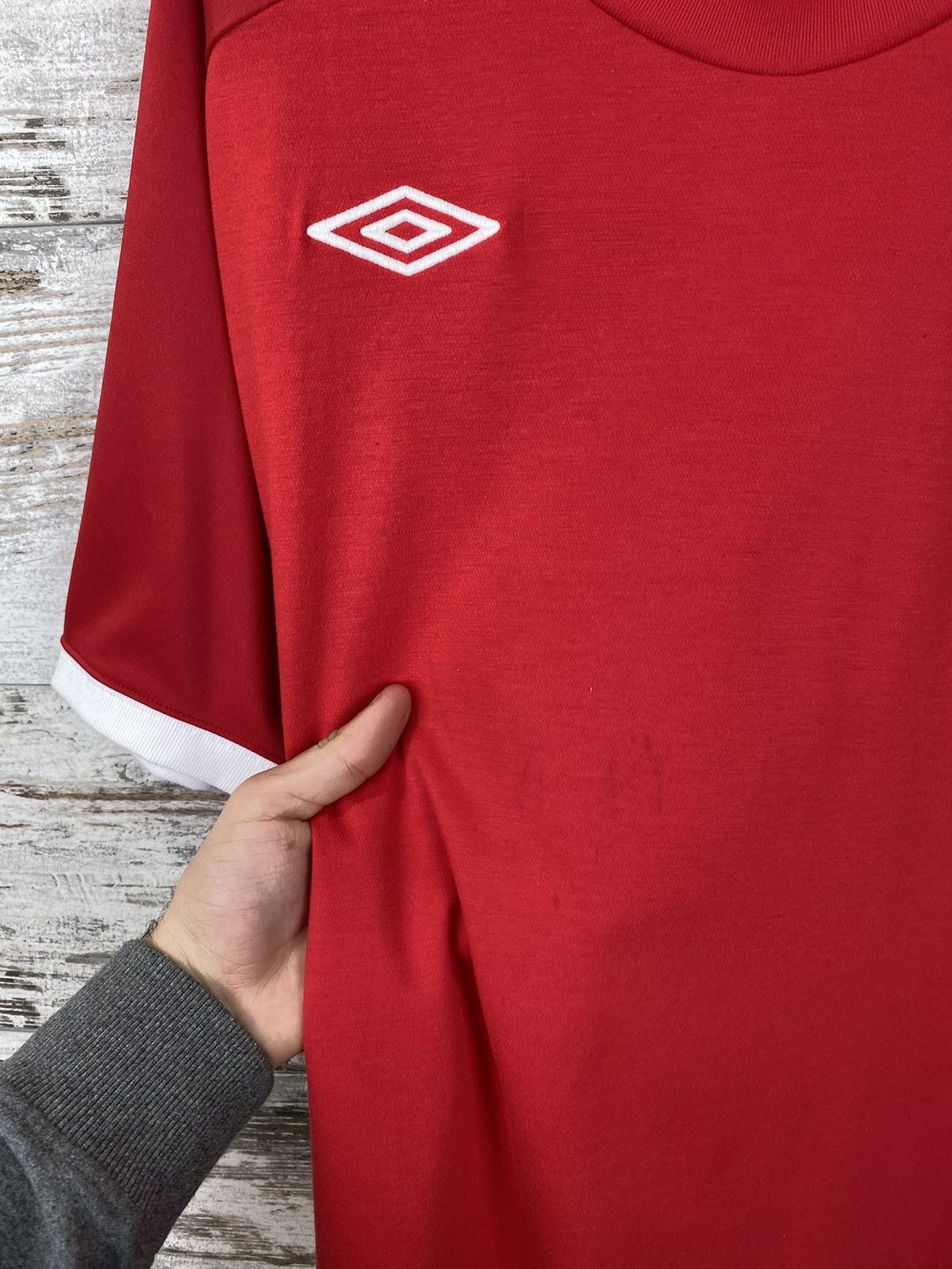 Umbro × Vintage Mens Vintage Umbro England Home National Team T Shirt jersey Size US L / EU 52-54 / 3 - 5 Thumbnail